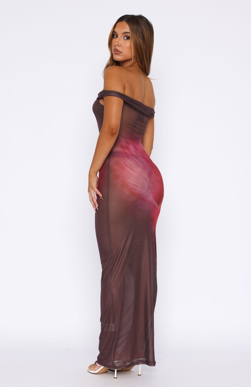 Sweet Revenge Off Shoulder Maxi Dress Blush Lily - Image 4