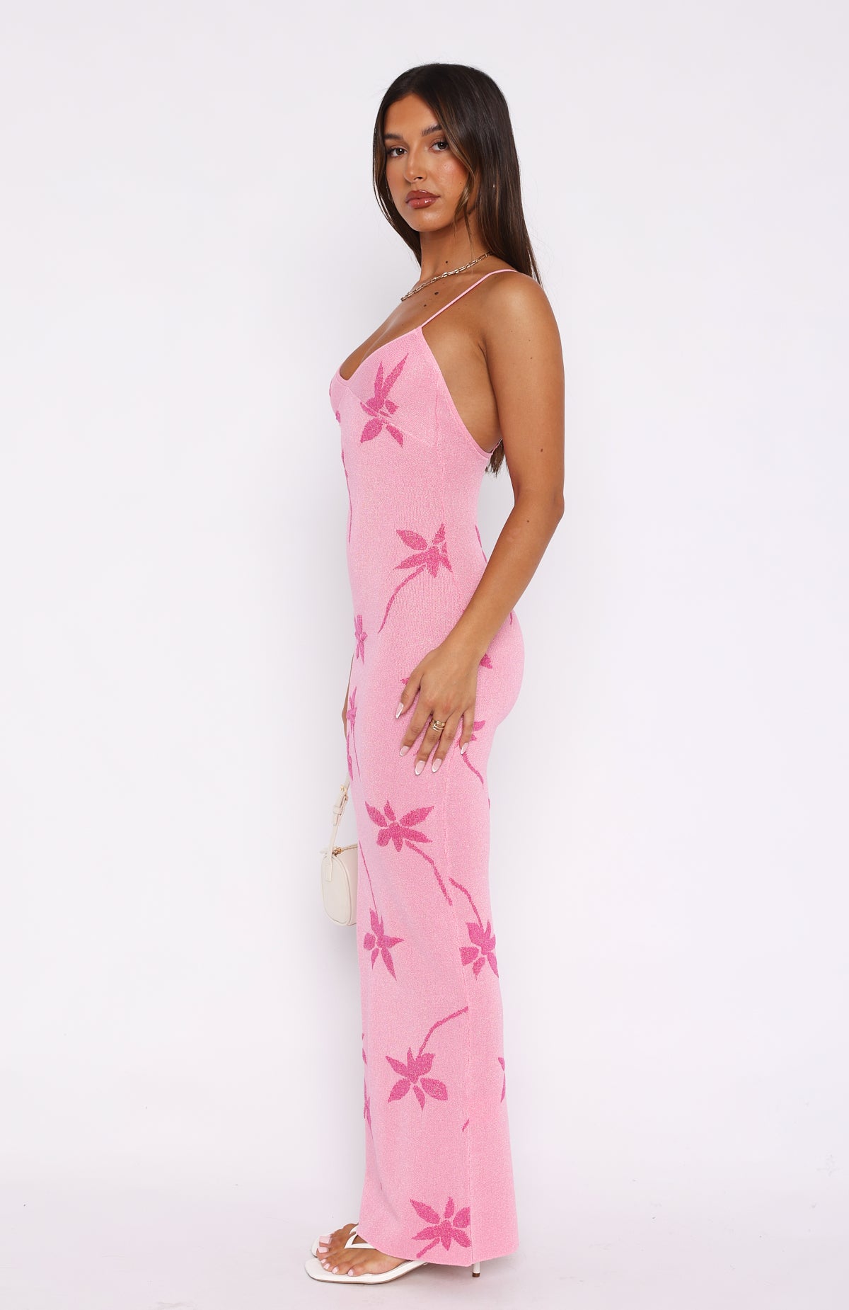 Trust Issues Maxi Dress Pink - Image 3
