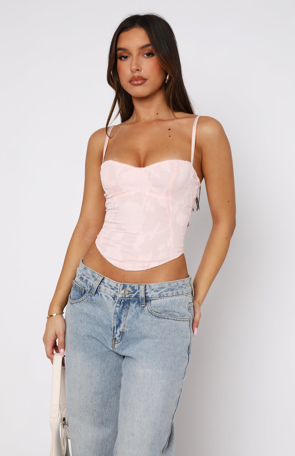 Broken Dreams Bustier Baby Pink - Image 2