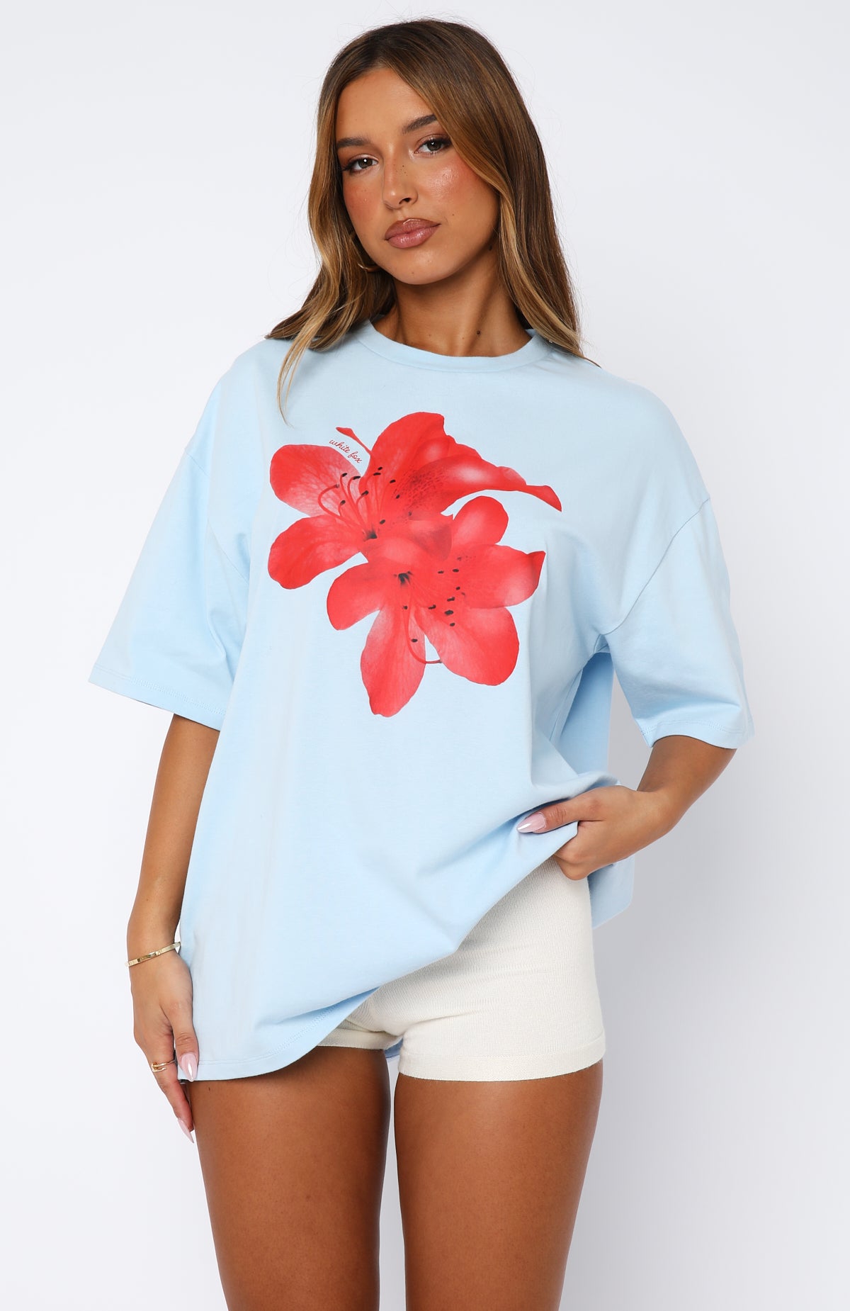 Power Of Possibility Oversized Tee Baby Blue - Image 2