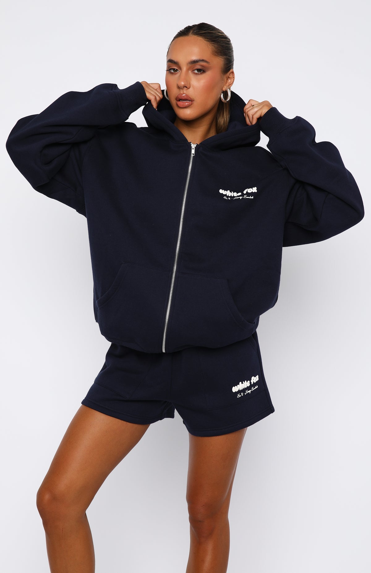 Era 8 Zip Front Hoodie Nautical - Image 2