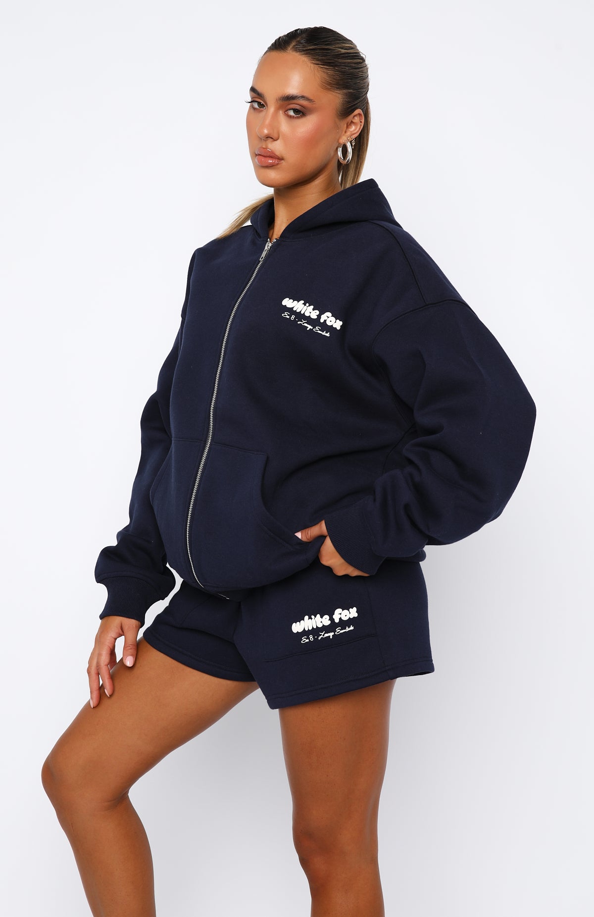Era 8 Zip Front Hoodie Nautical - Image 3