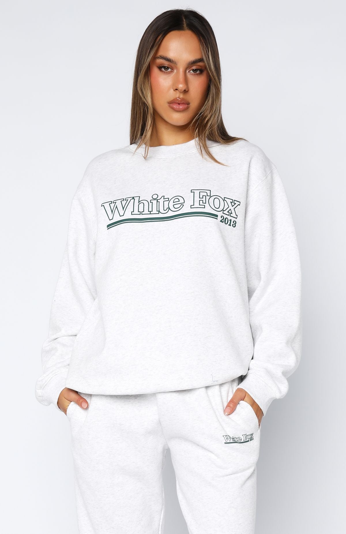 No Hesitation Oversized Sweater Grey Marle - Image 2