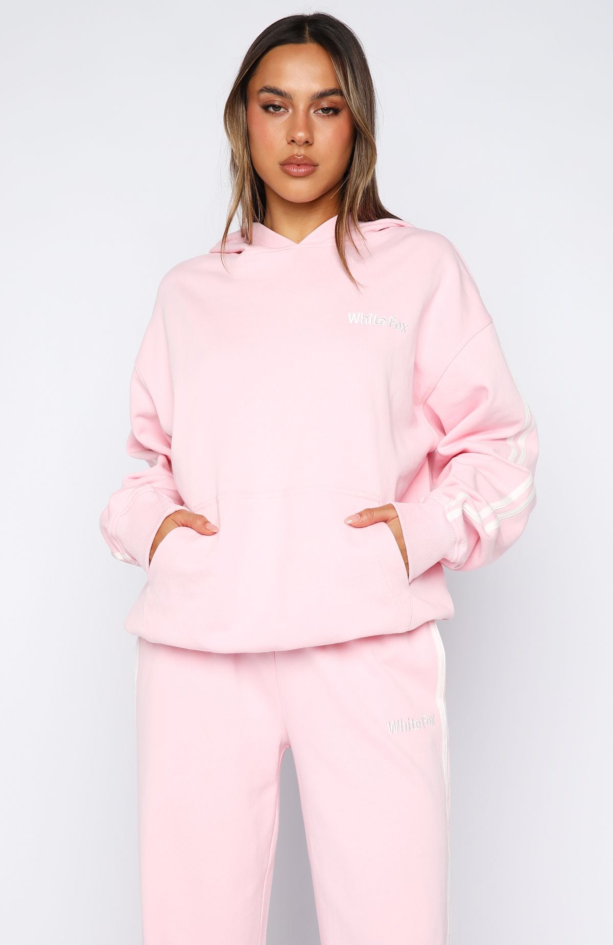Star Student Oversized Hoodie Pink - Image 2