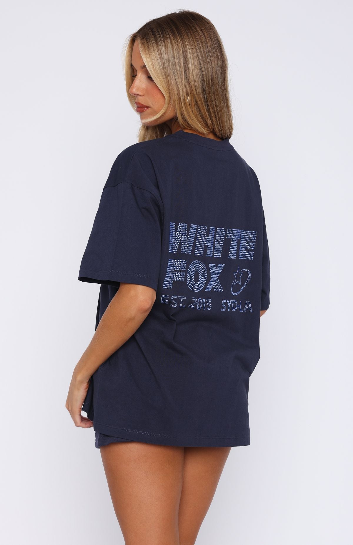 Always Shining Oversized Tee Navy - Image 4