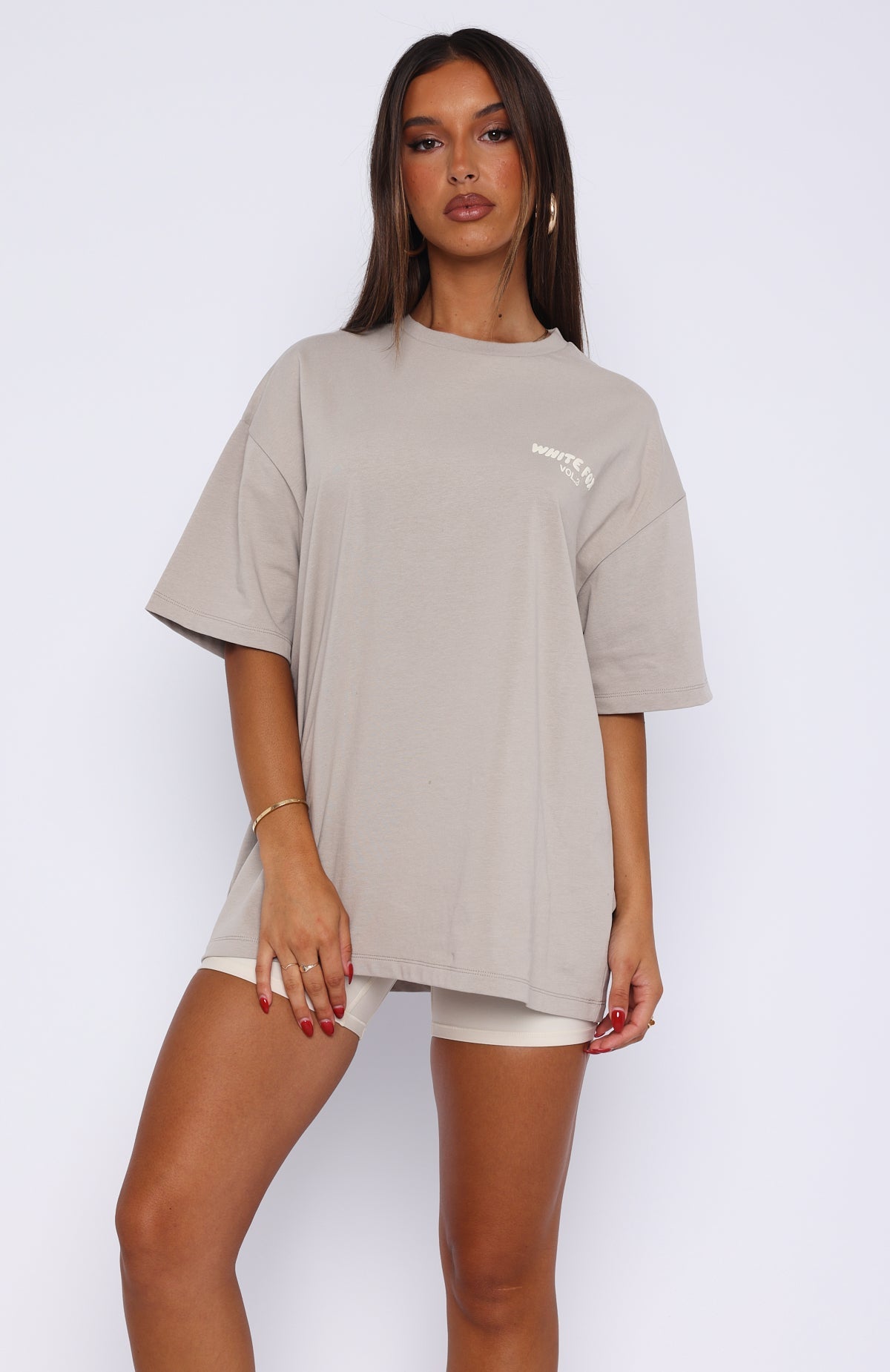 Offstage Back Graphic Oversized Tee Grey - Image 2