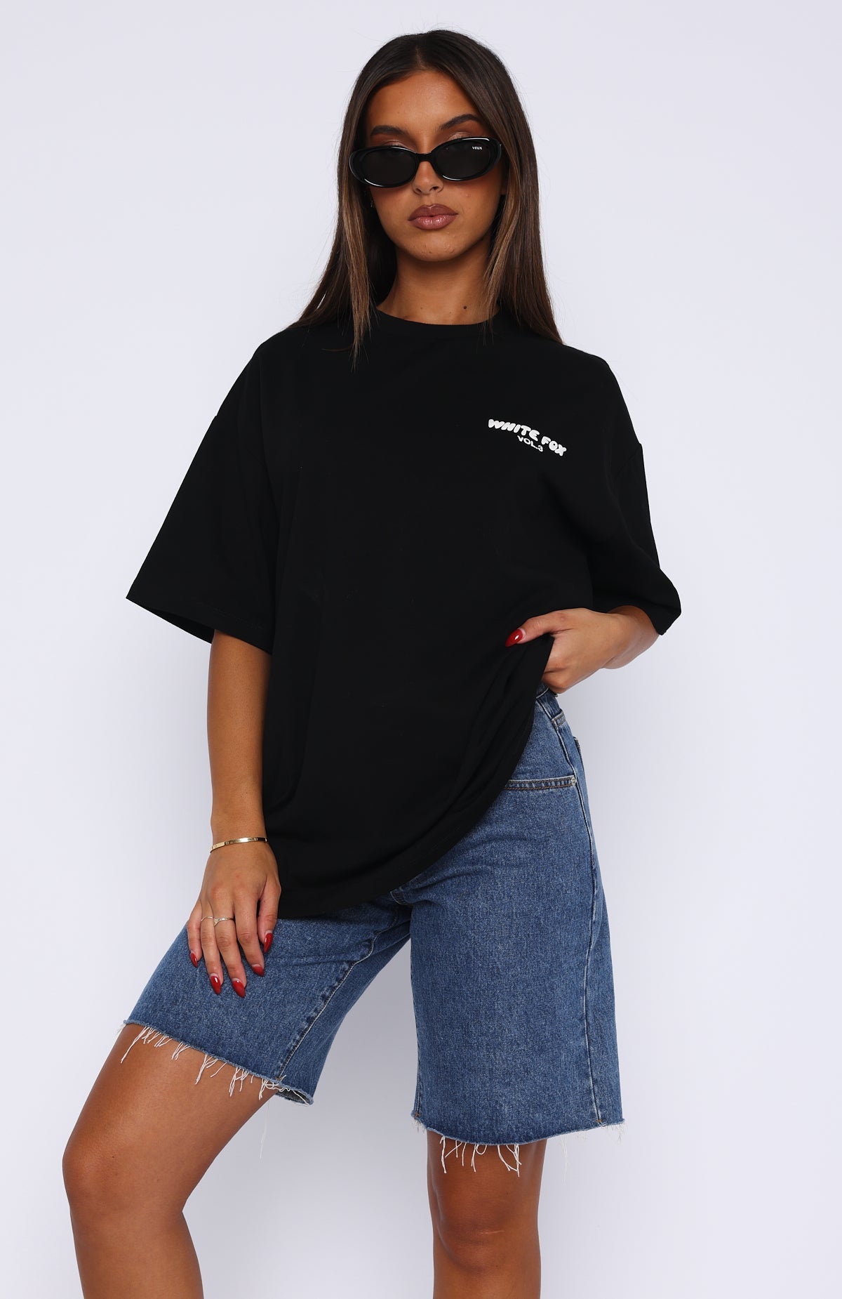Offstage Back Graphic Oversized Tee Black - Image 2