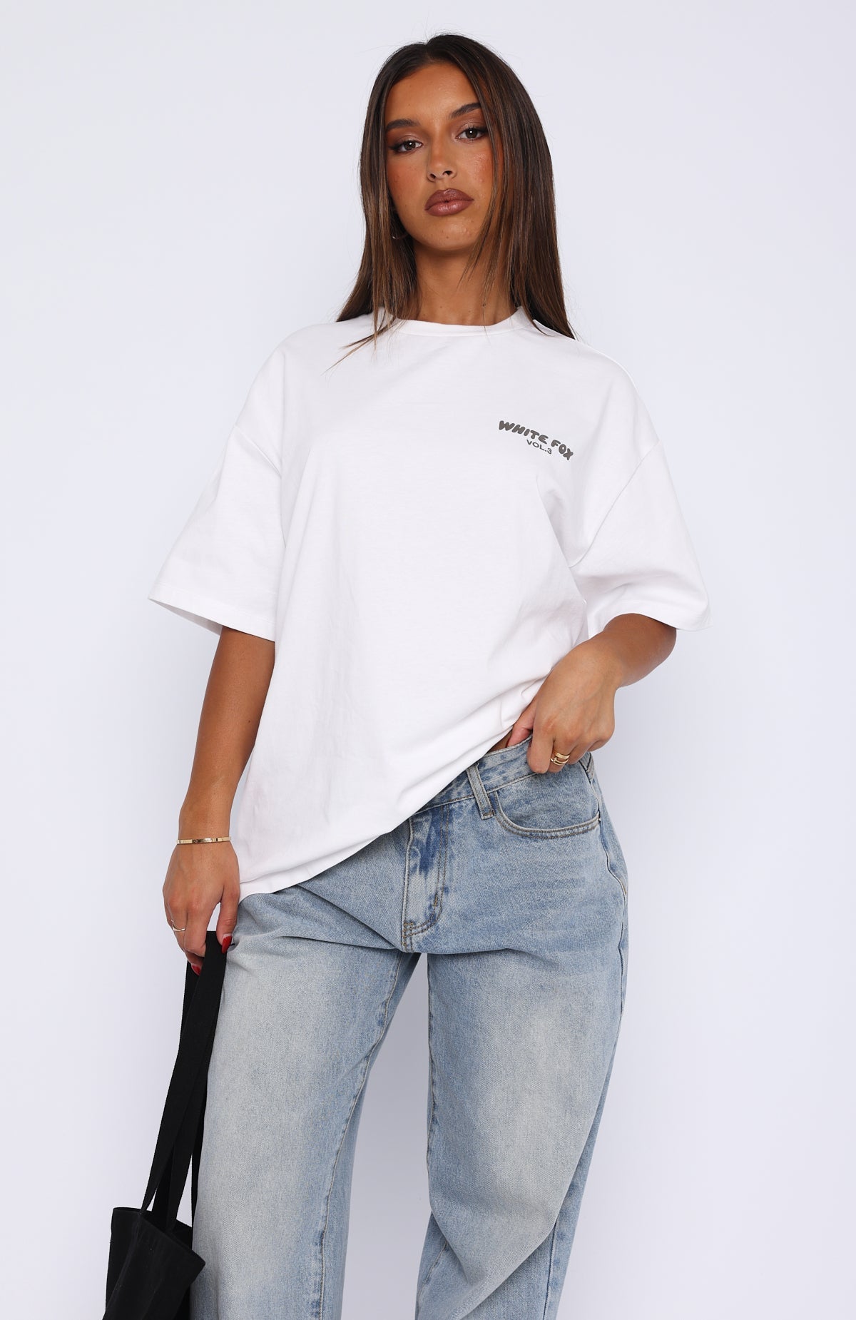 Offstage Back Graphic Oversized Tee White - Image 2