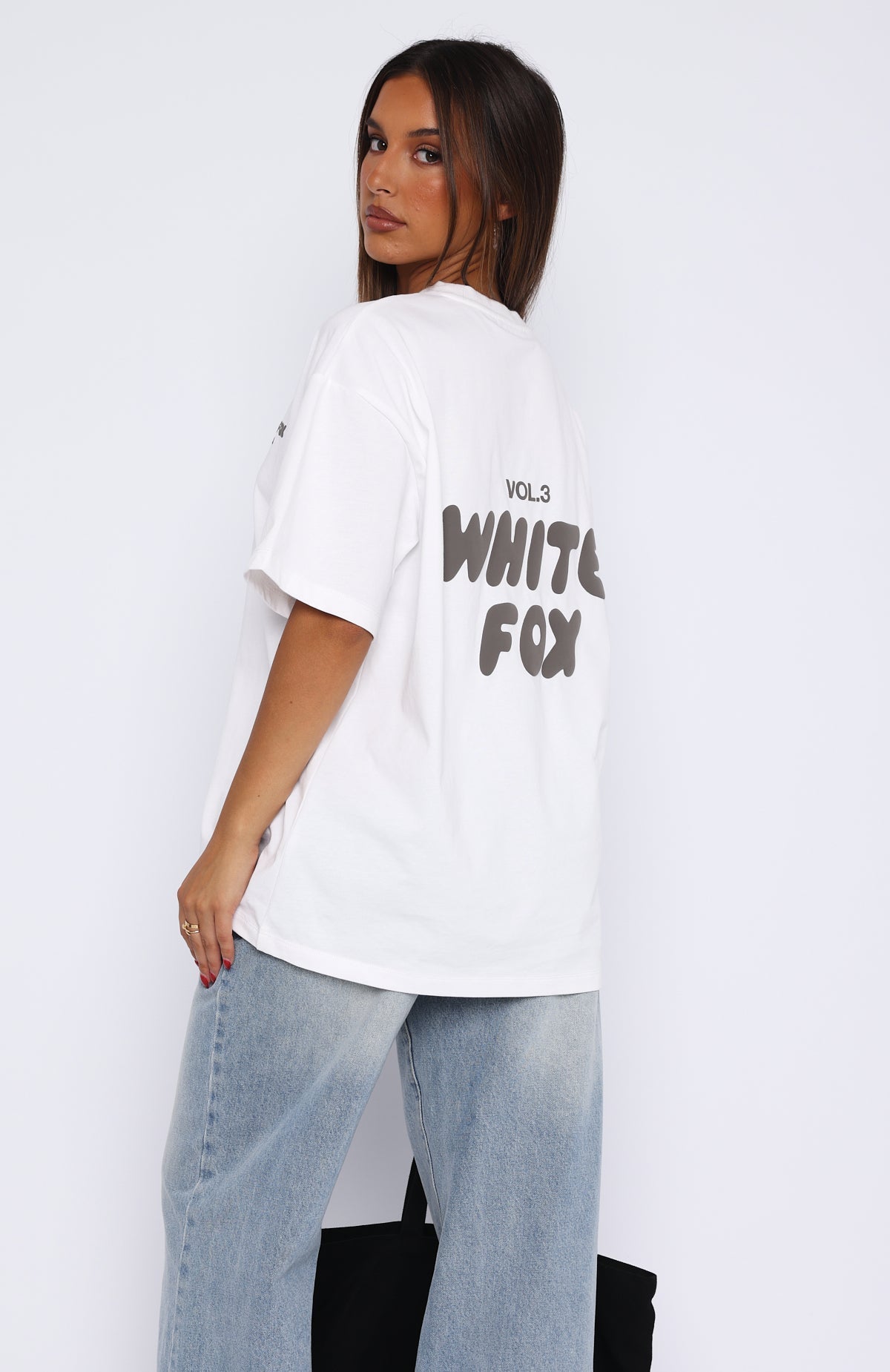 Offstage Back Graphic Oversized Tee White - Image 4