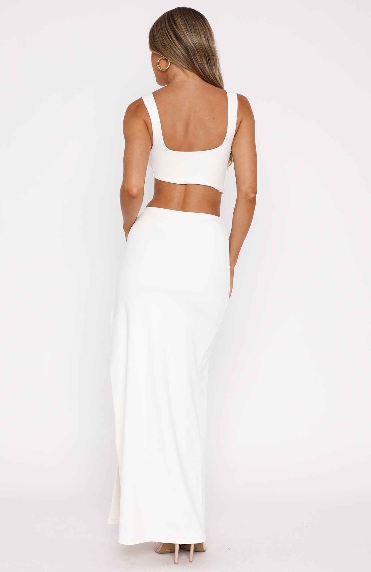 It Feels Wrong Maxi Dress Off White - Image 4