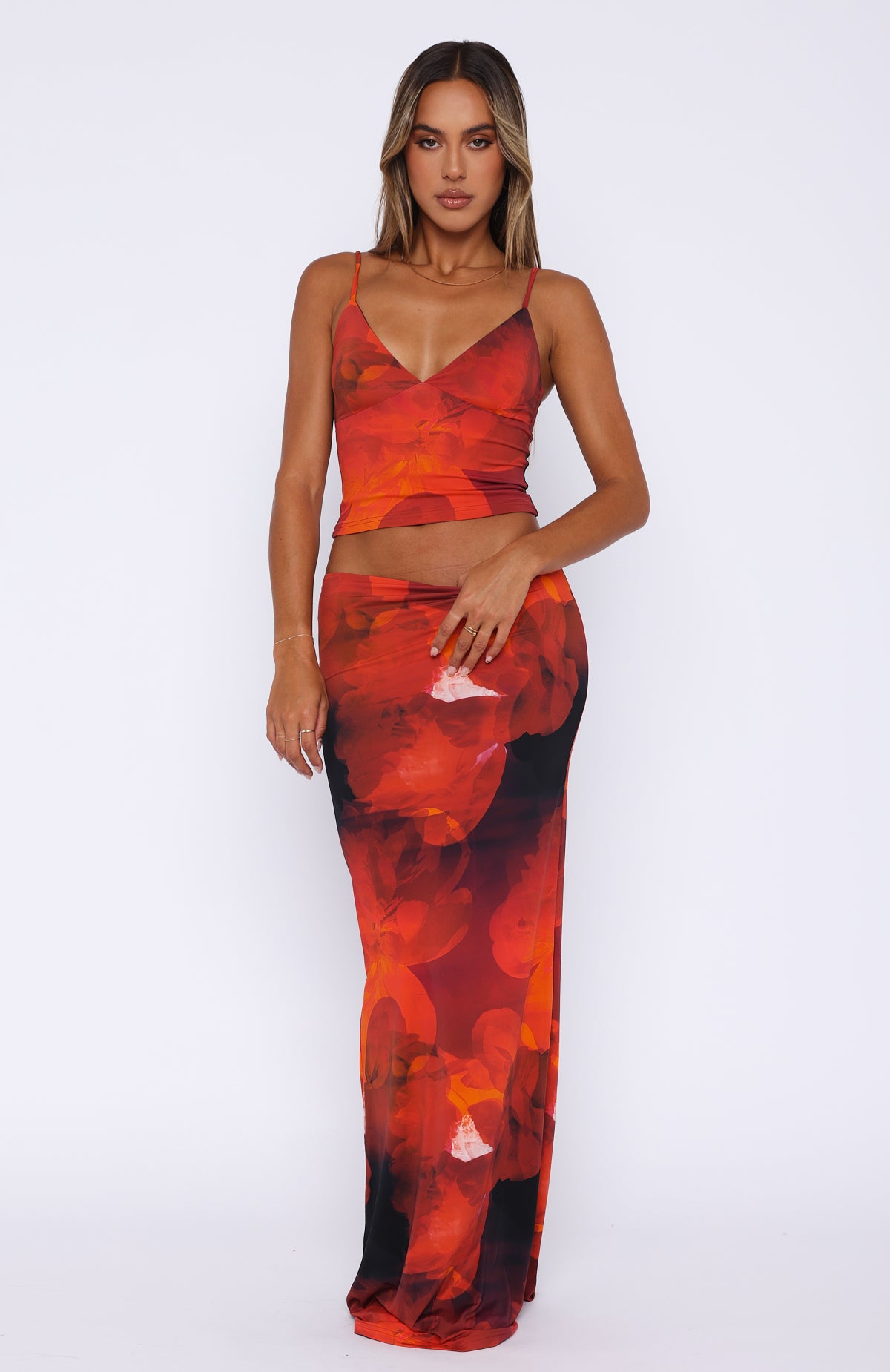 Sweet Salutations Maxi Skirt Ember - Image 2
