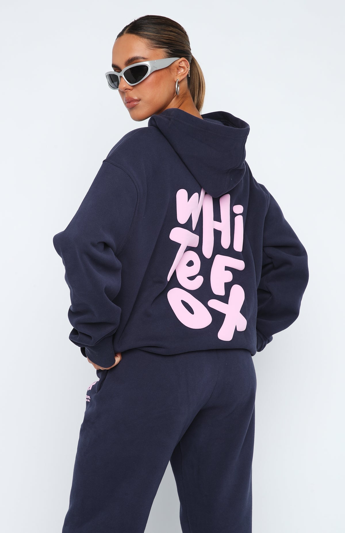 The New Standard Oversized Hoodie Navy - Image 4