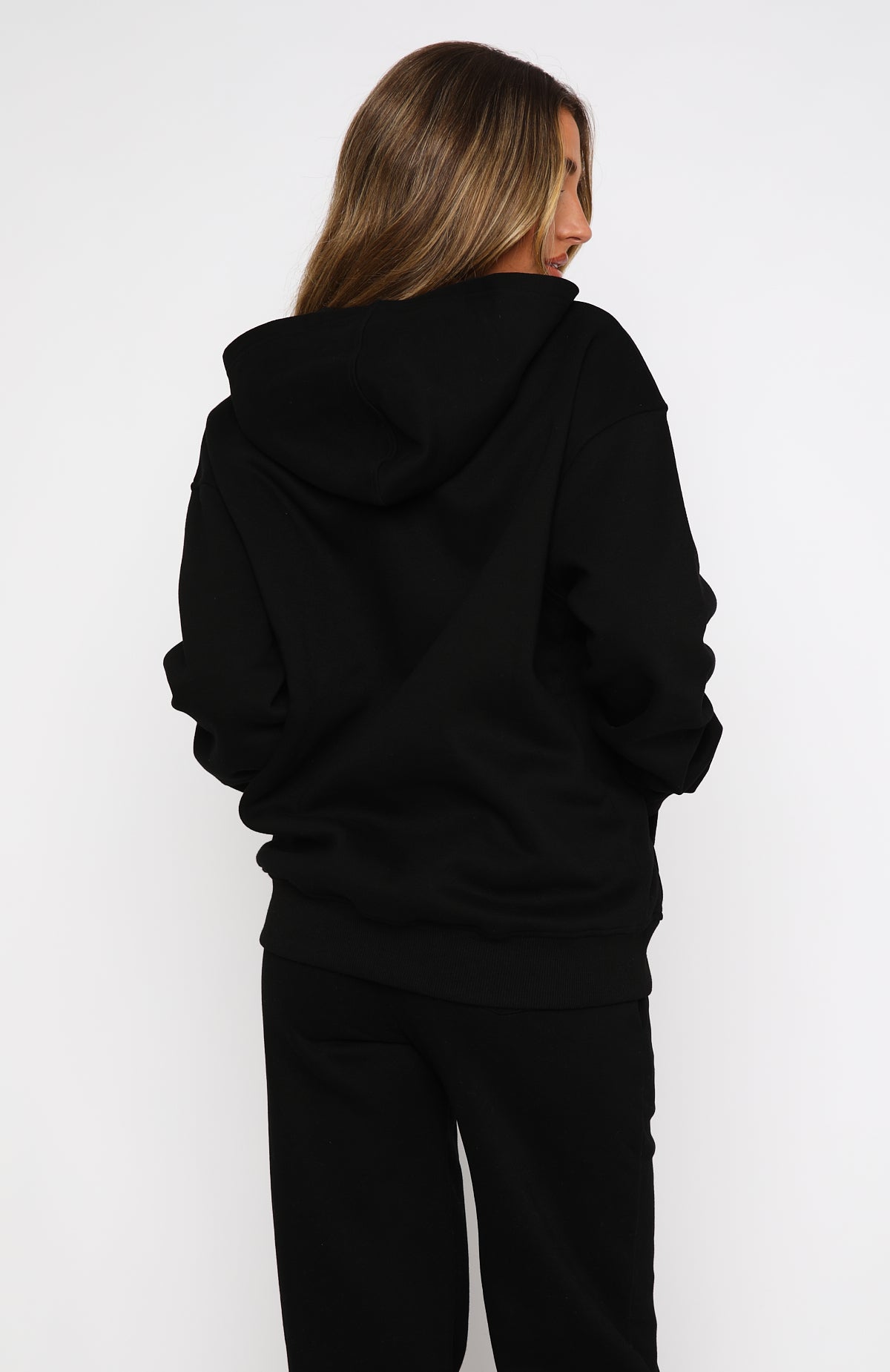 Match Your Words Oversized Hoodie Black - Image 4