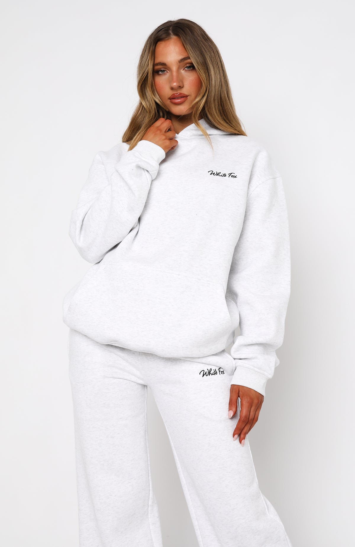Match Your Words Oversized Hoodie Grey Marle - Image 2