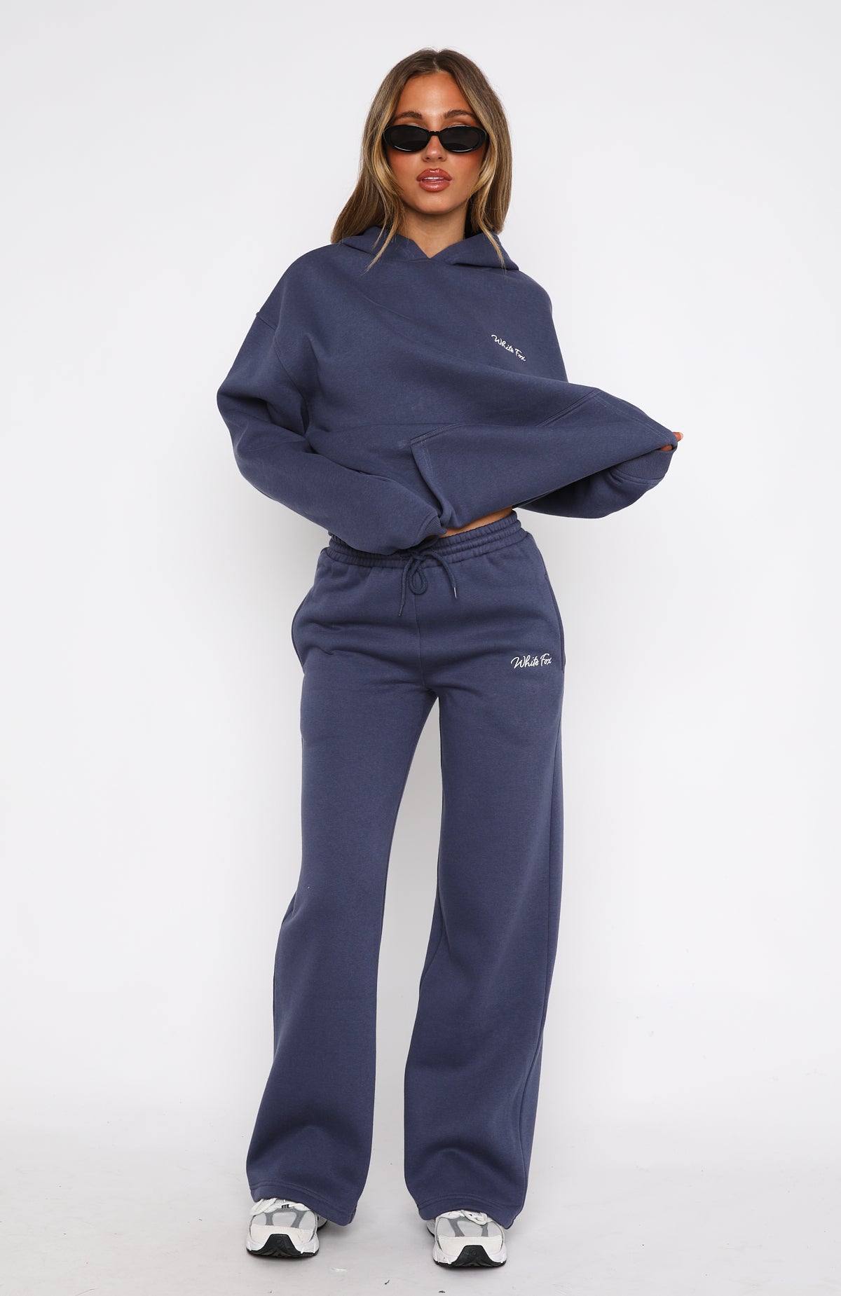 Match Your Words Wide Leg Sweatpants Navy - Image 2