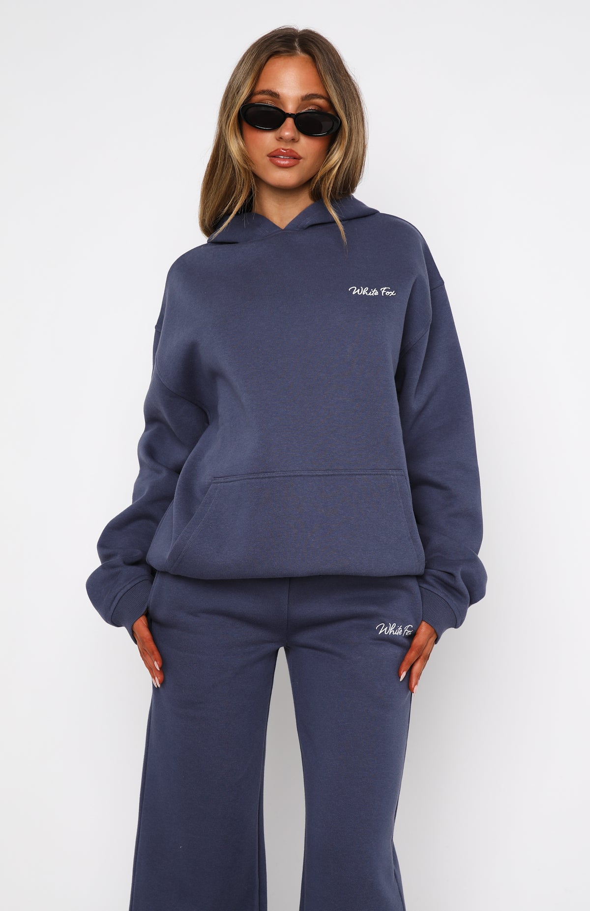Match Your Words Oversized Hoodie Navy - Image 2