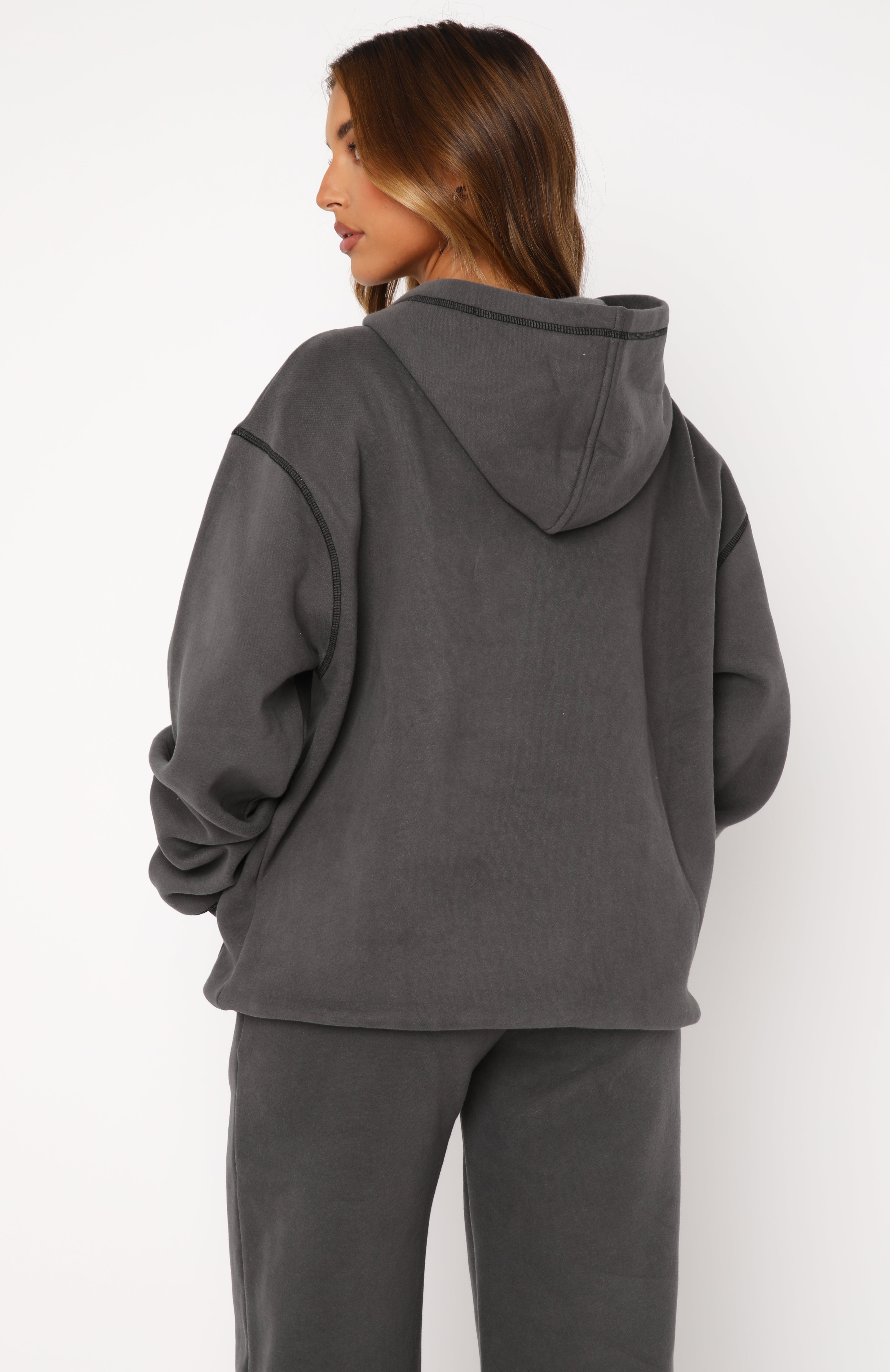 Instant Attraction Oversized Hoodie Charcoal - Image 4