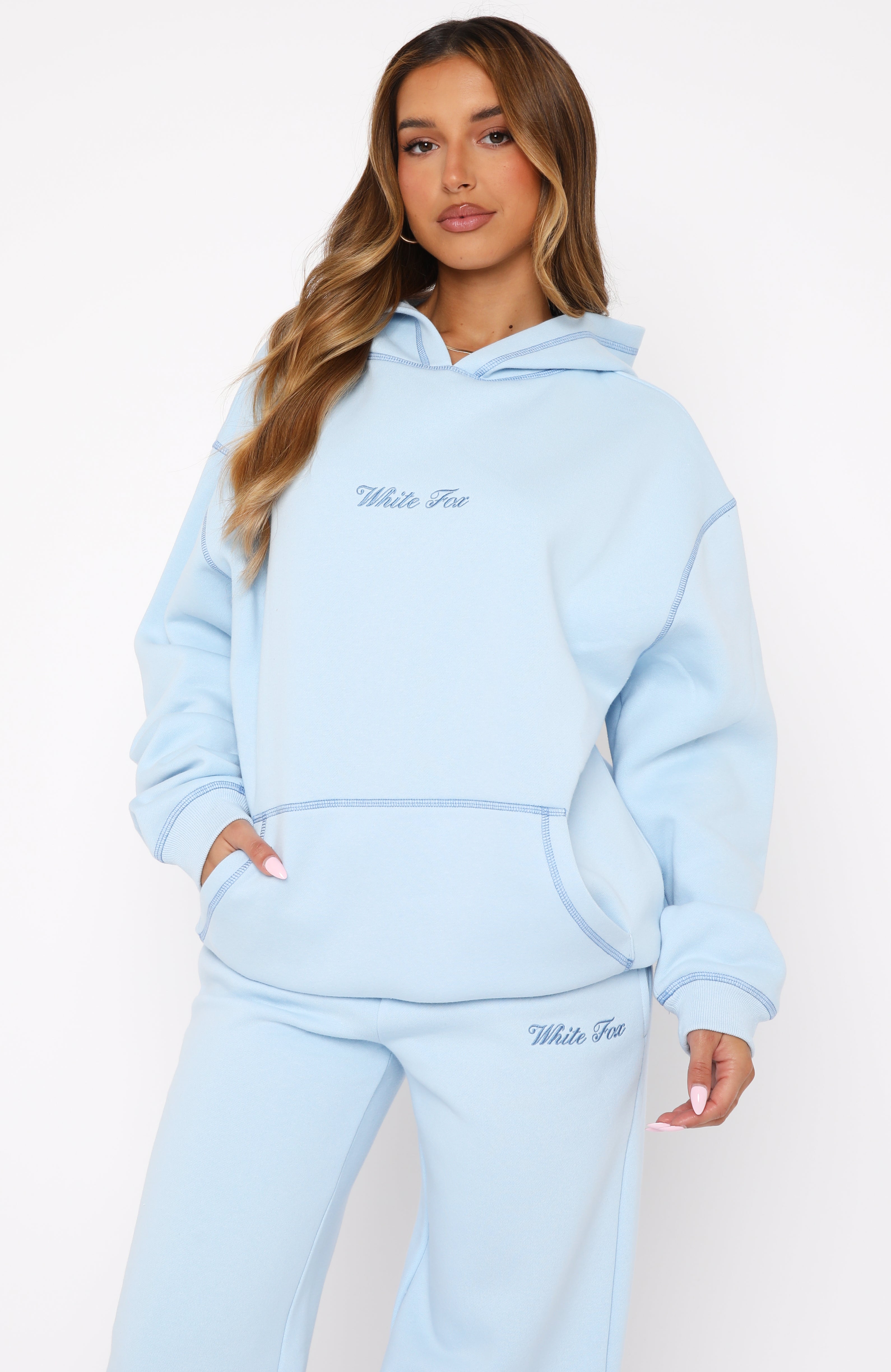 Instant Attraction Oversized Hoodie Baby Blue - Image 2