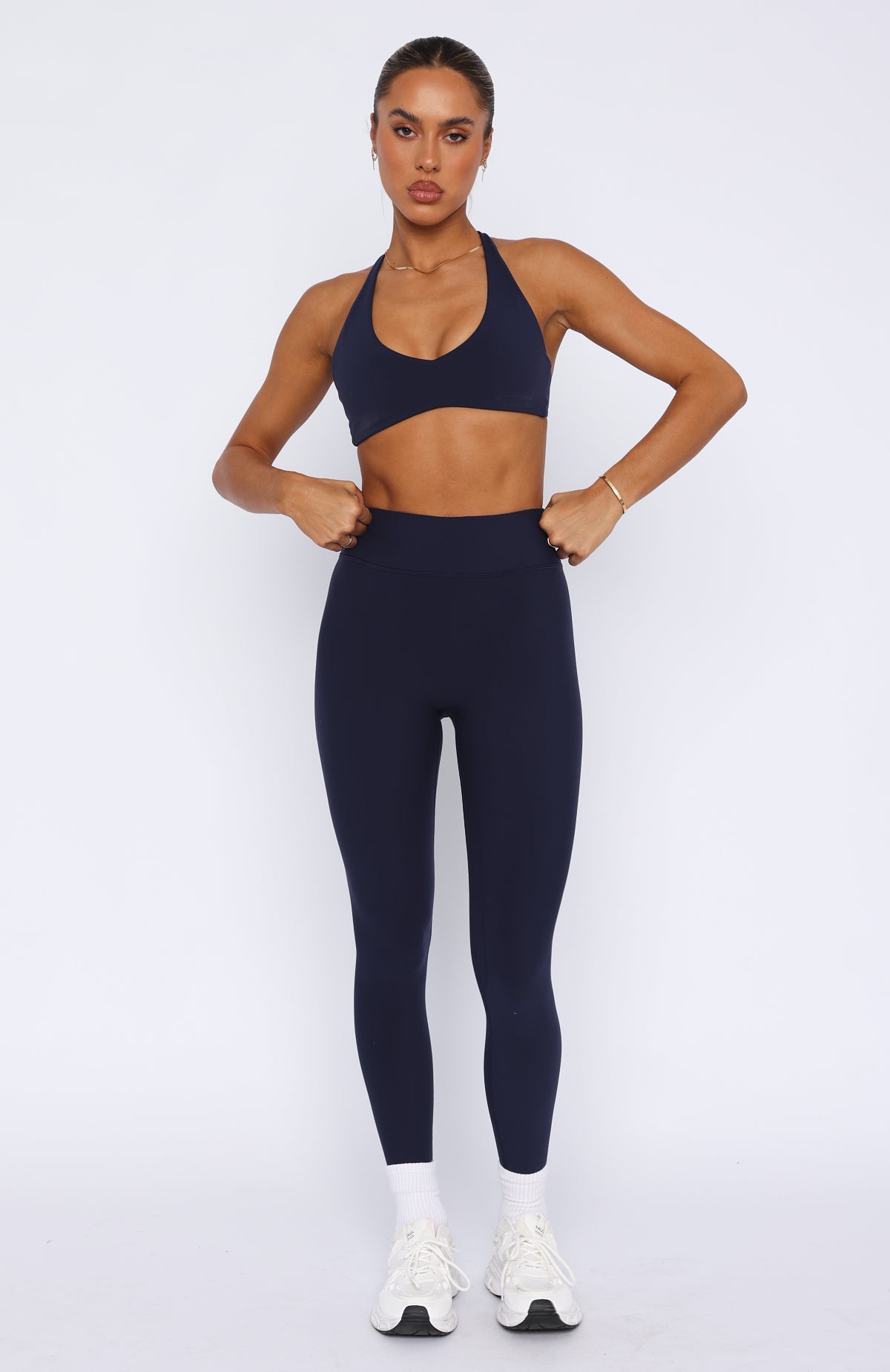 Go Getter High Waisted Leggings Navy - Image 2
