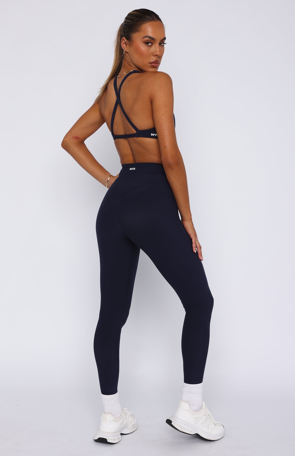 Go Getter High Waisted Leggings Navy - Image 5