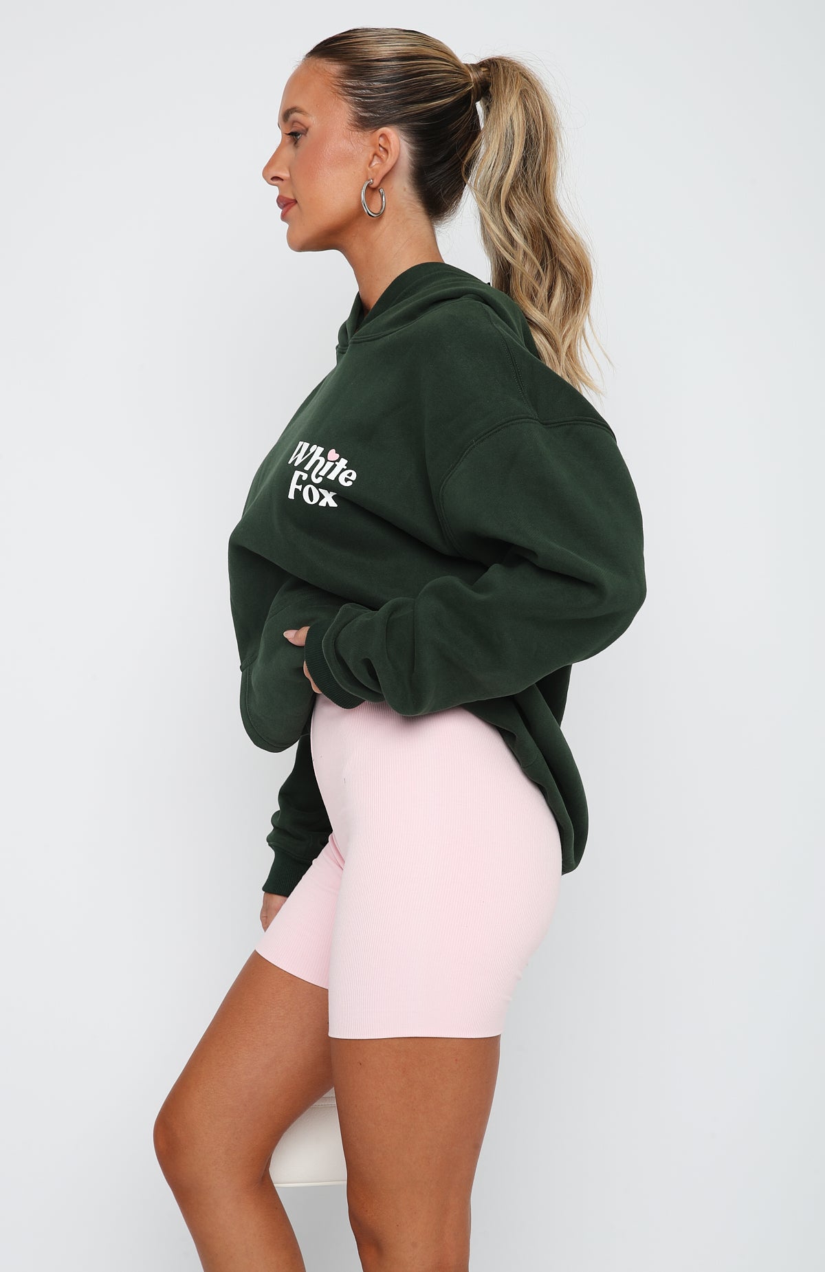 All You Need Is Love Hoodie Forest Green - Image 3