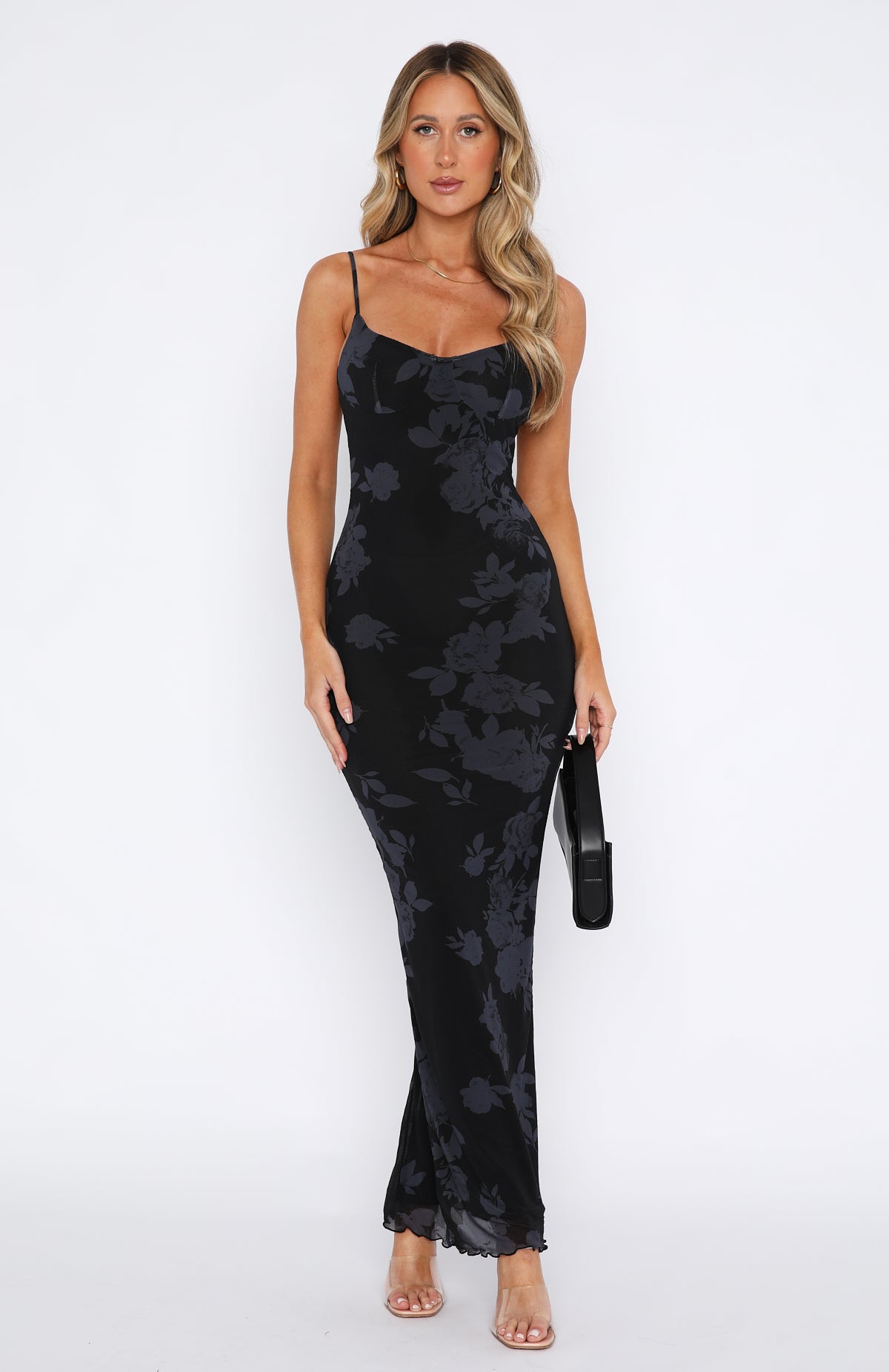 I Don't Miss You Maxi Dress Noir Rose - Image 2