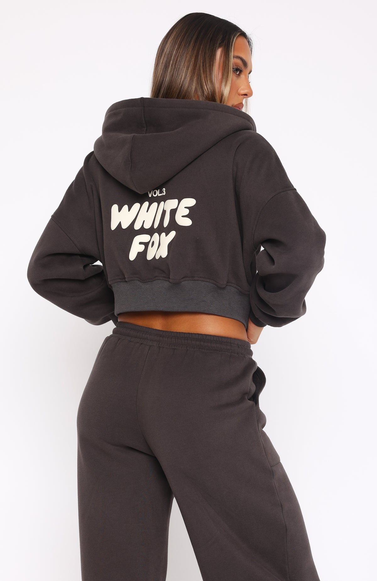 Offstage Cropped Zip Hoodie Shadow - Image 4