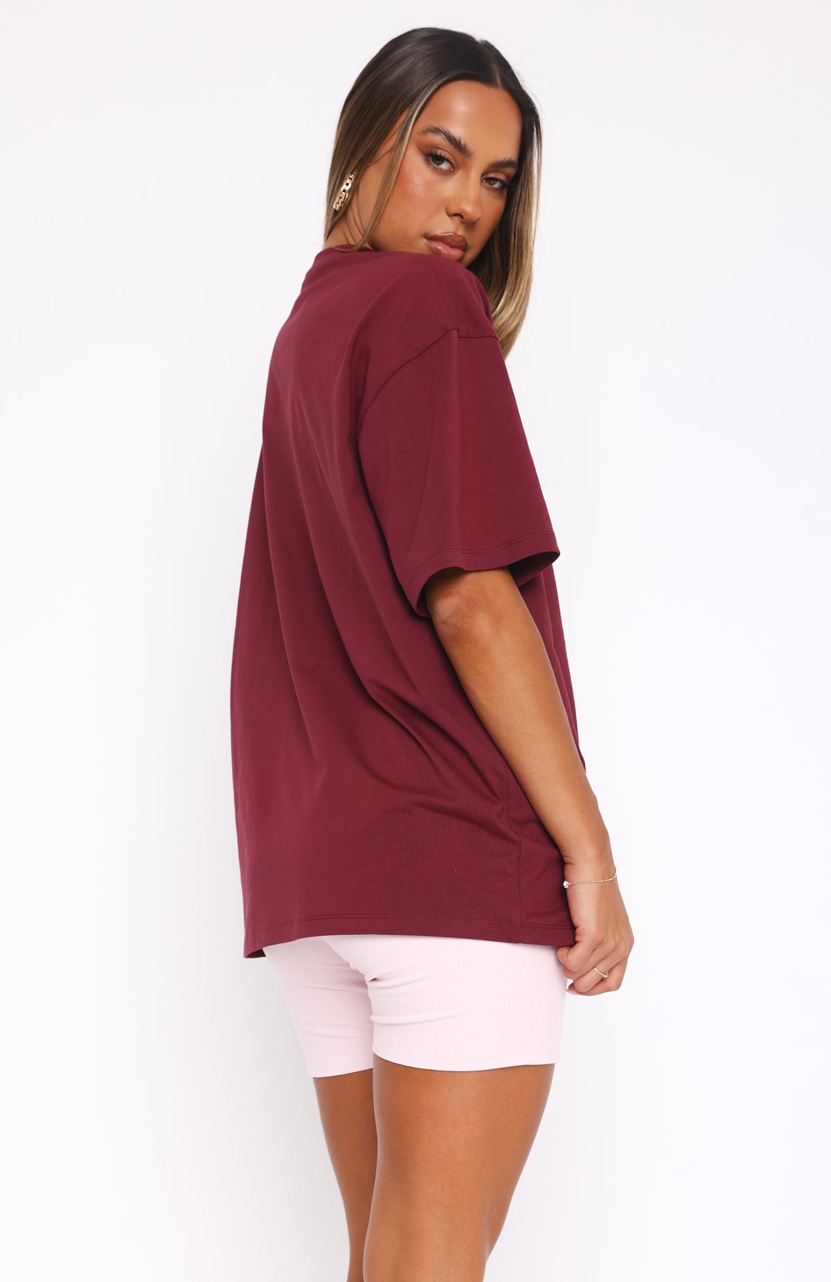 Offstage Oversized Tee Red Velvet - Image 4