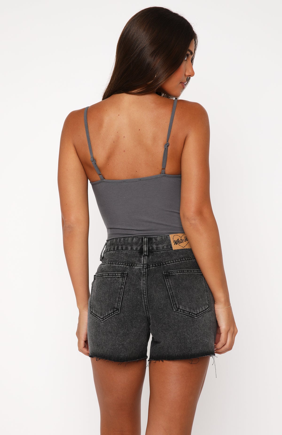 Not Meant To Be Denim Shorts Black Acid - Image 4