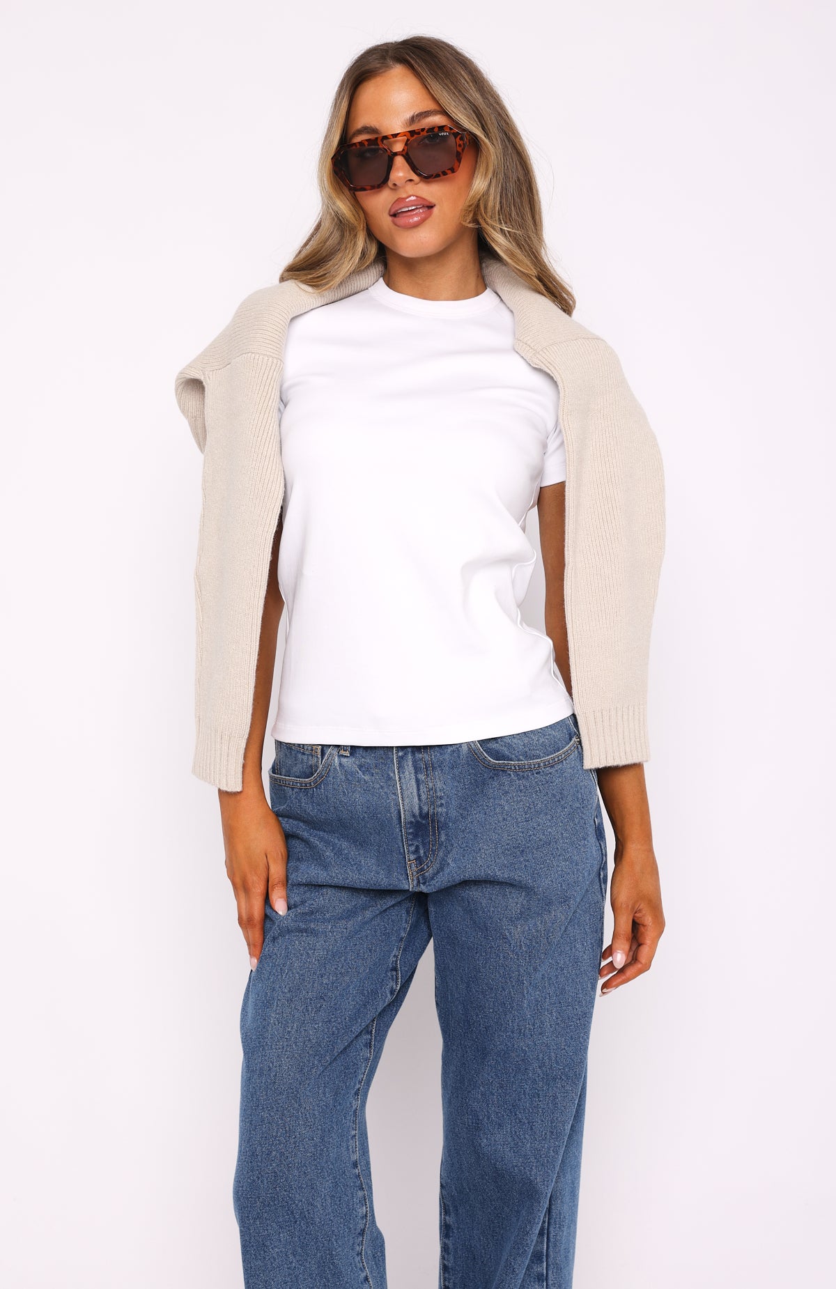 Not My Match Relaxed Tee White - Image 5