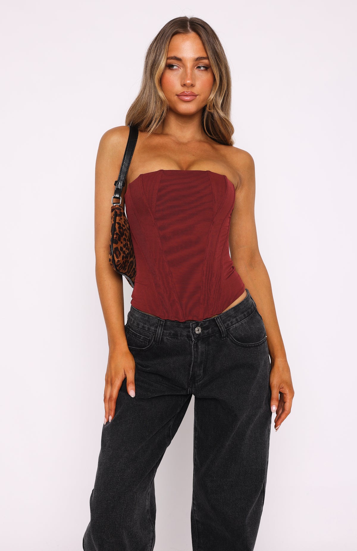 Feeling Fun Bustier Wine - Image 2