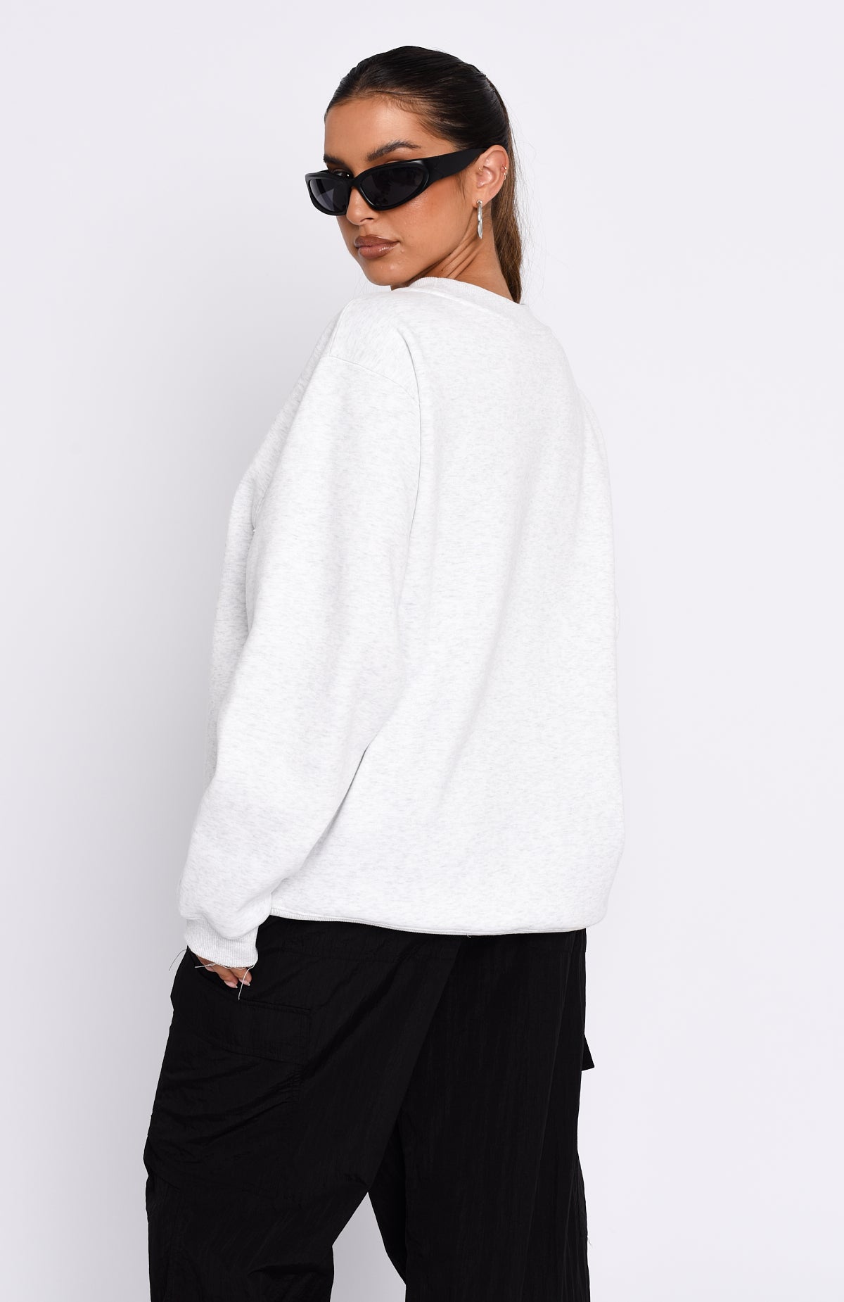 Part Of History Oversized Sweater Grey Marle - Image 4