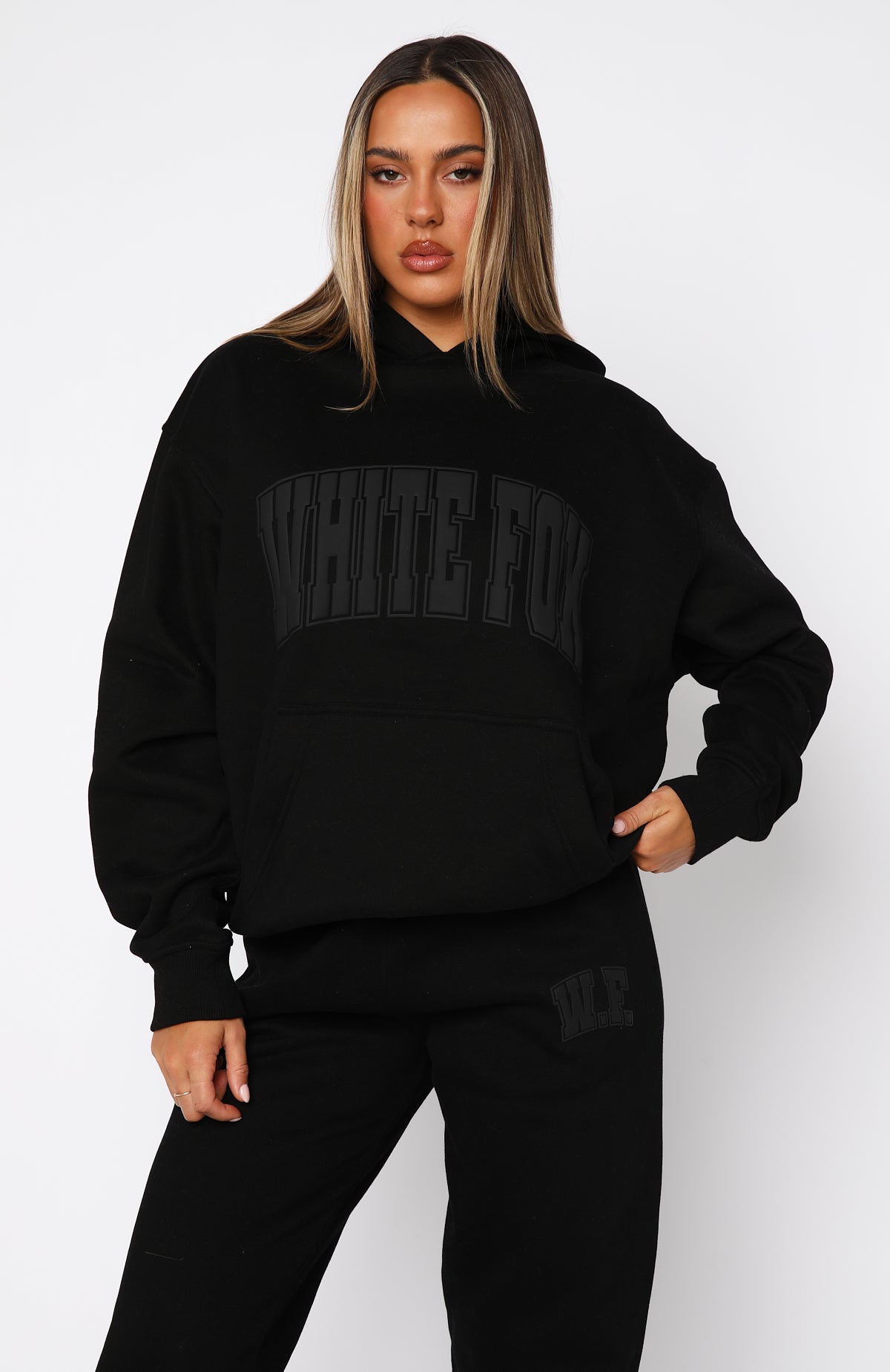 Decade Classics Varsity Oversized Hoodie Black - Image 2