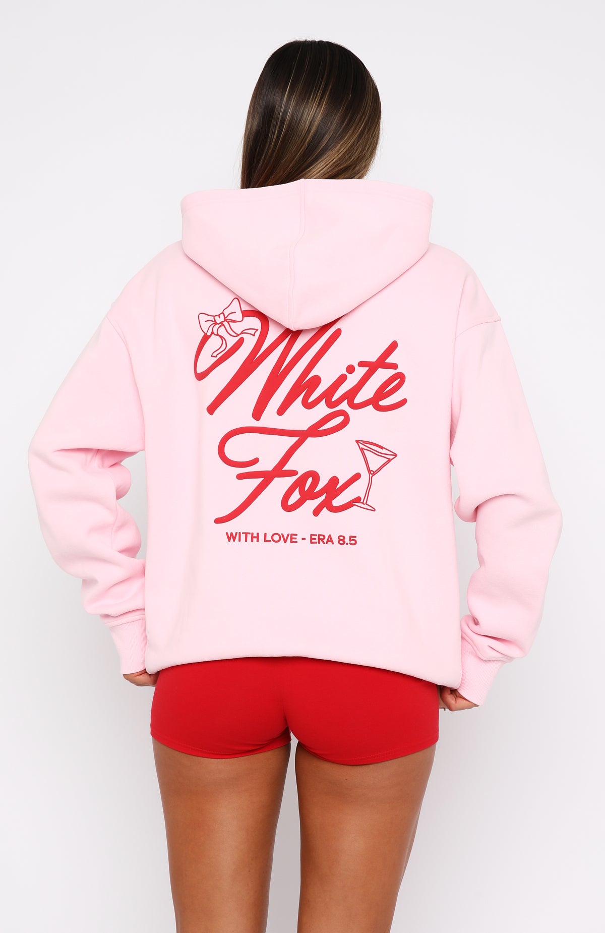 With Love & Kisses Oversized Hoodie Baby Pink - Image 6