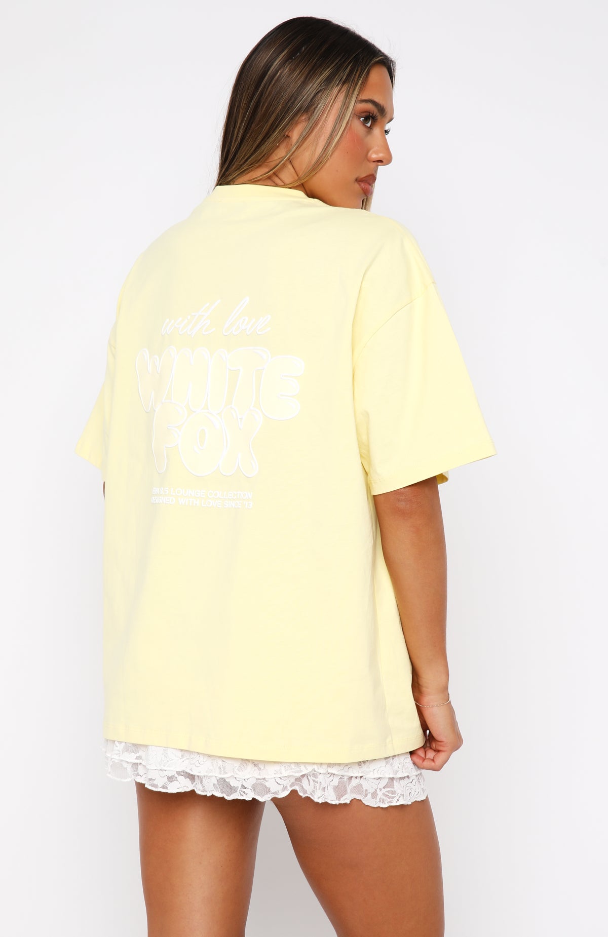 With Love Always Oversized Tee Lemon - Image 4