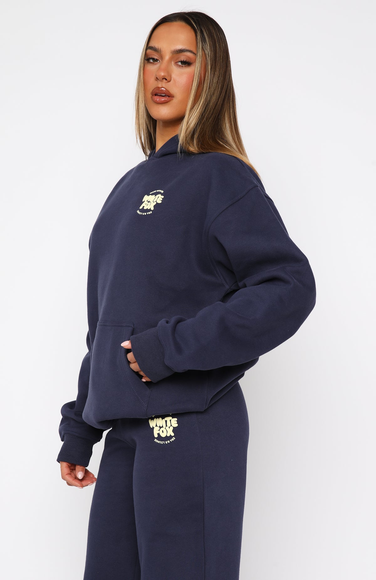 With Love For You Oversized Hoodie Navy - Image 3