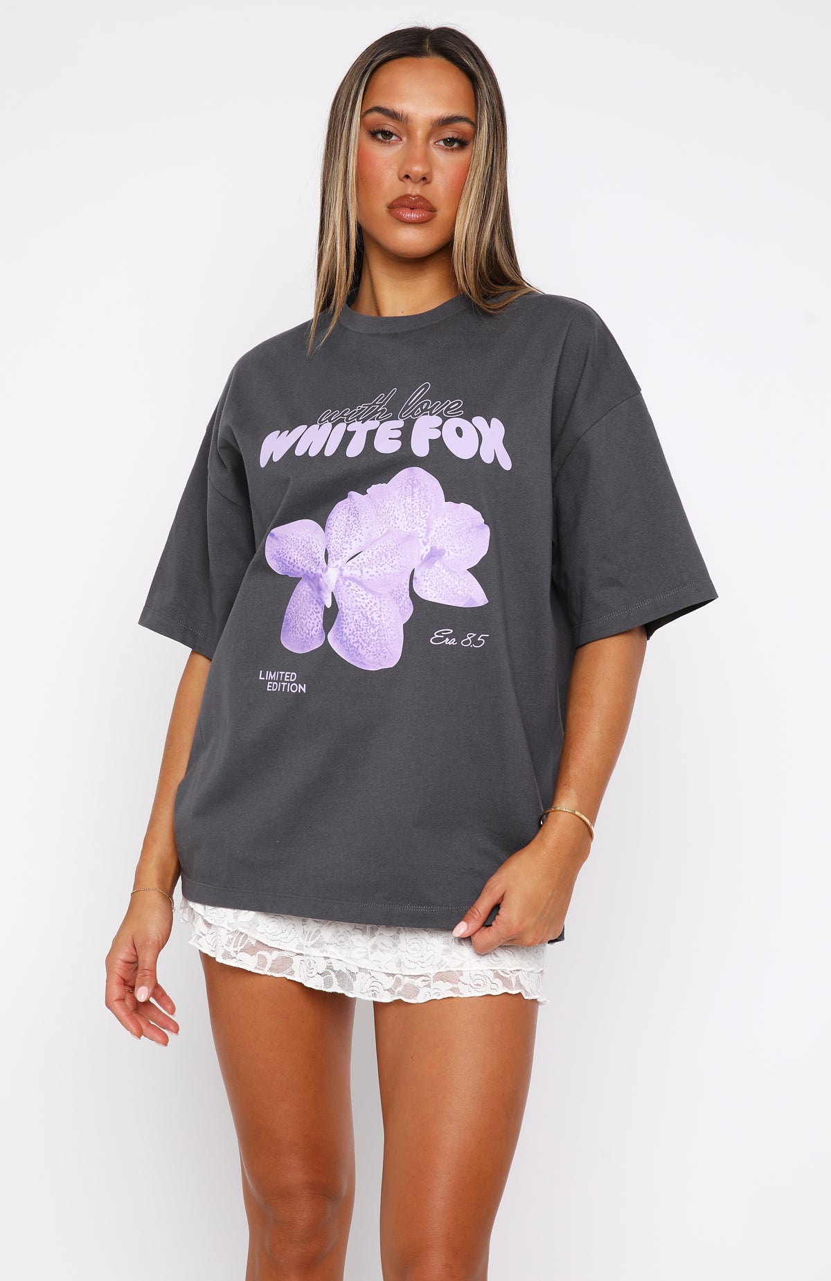 With Love Forever Oversized Tee Volcanic - Image 2