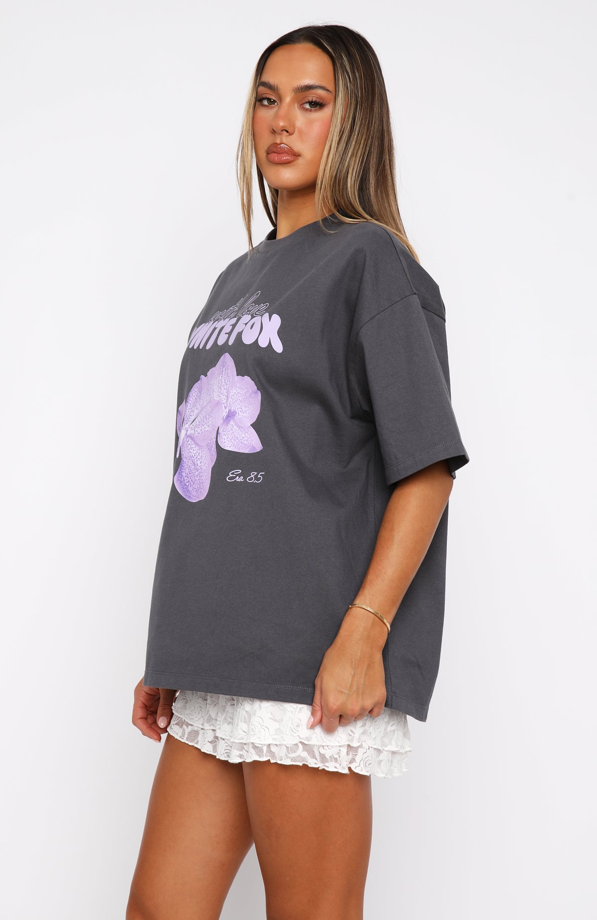 With Love Forever Oversized Tee Volcanic - Image 3