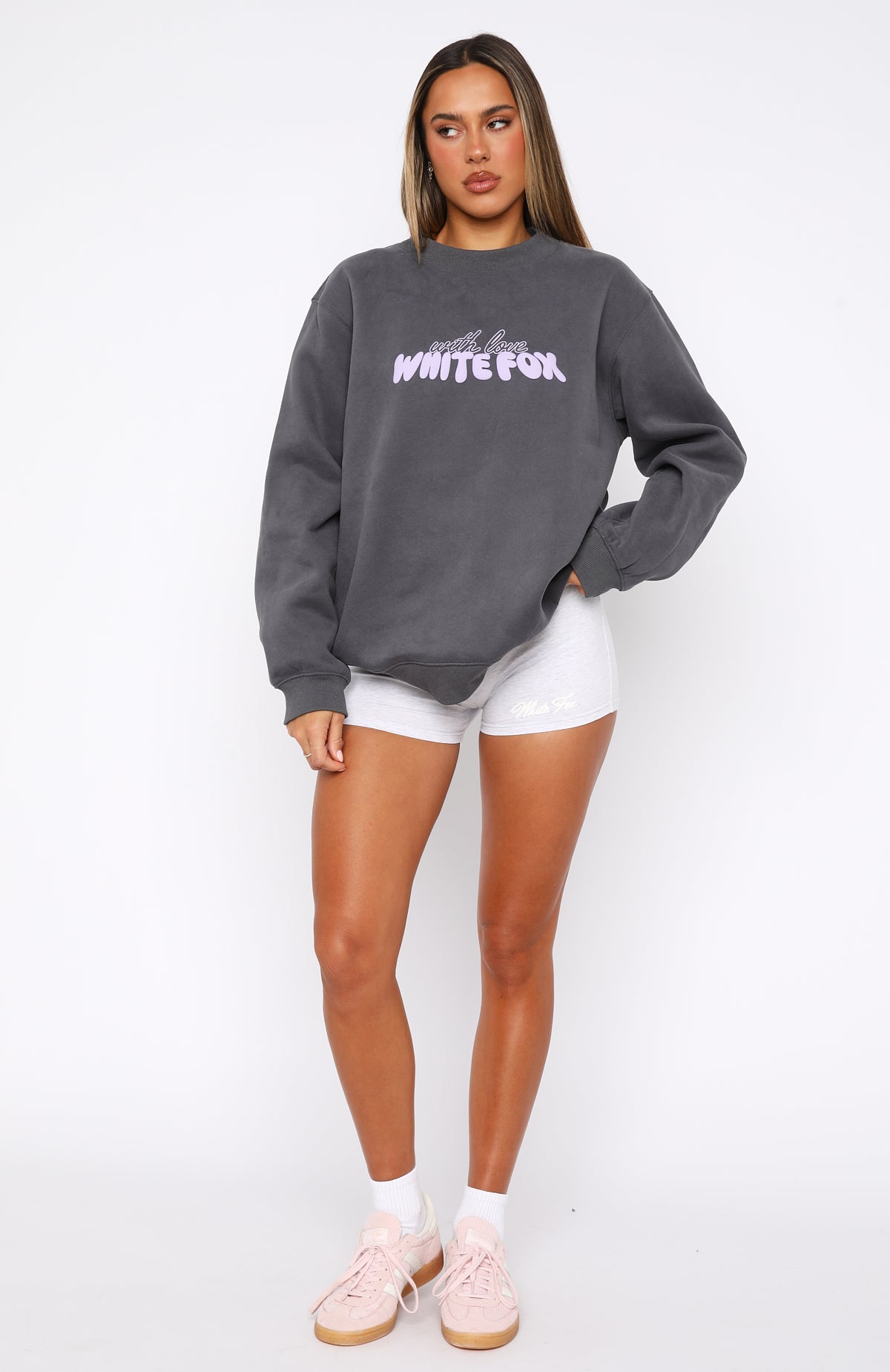 With Love Forever Oversized Sweater Volcanic - Image 5