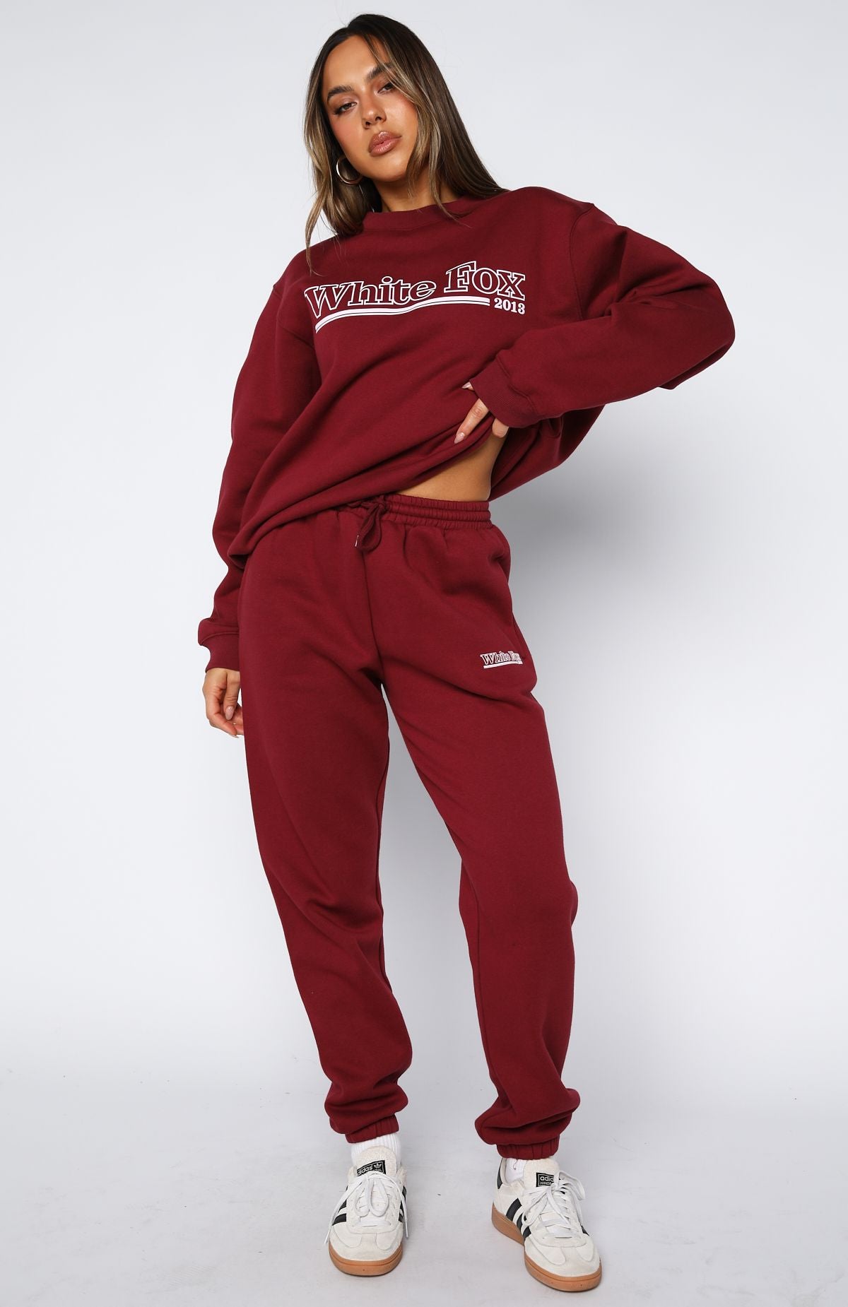 No Hesitation Sweatpants Burgundy - Image 2