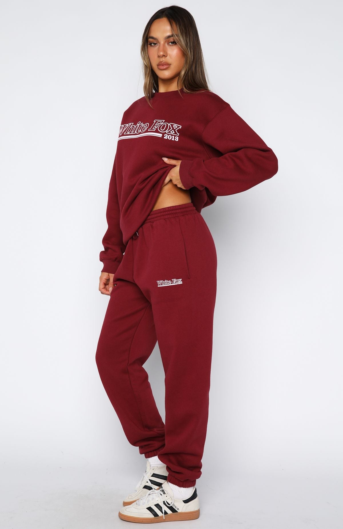 No Hesitation Sweatpants Burgundy - Image 3