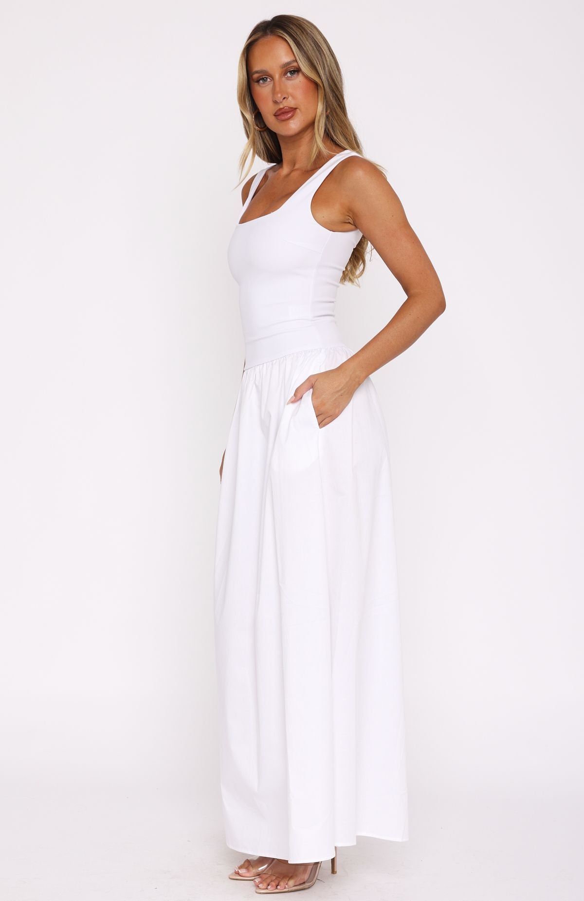 Summer Delight Maxi Dress White - Image 3