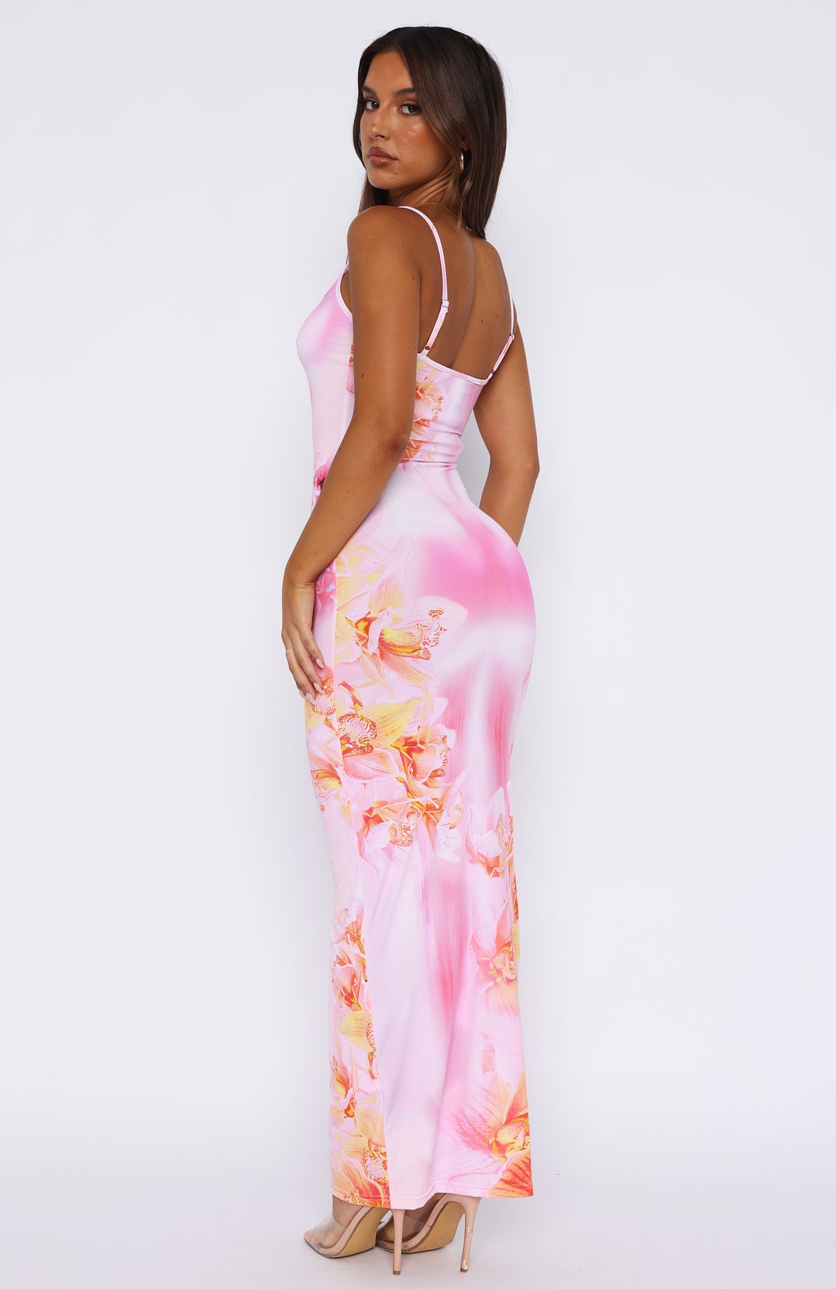 Feeling The Heat Maxi Dress Pink Sherbet - Image 4