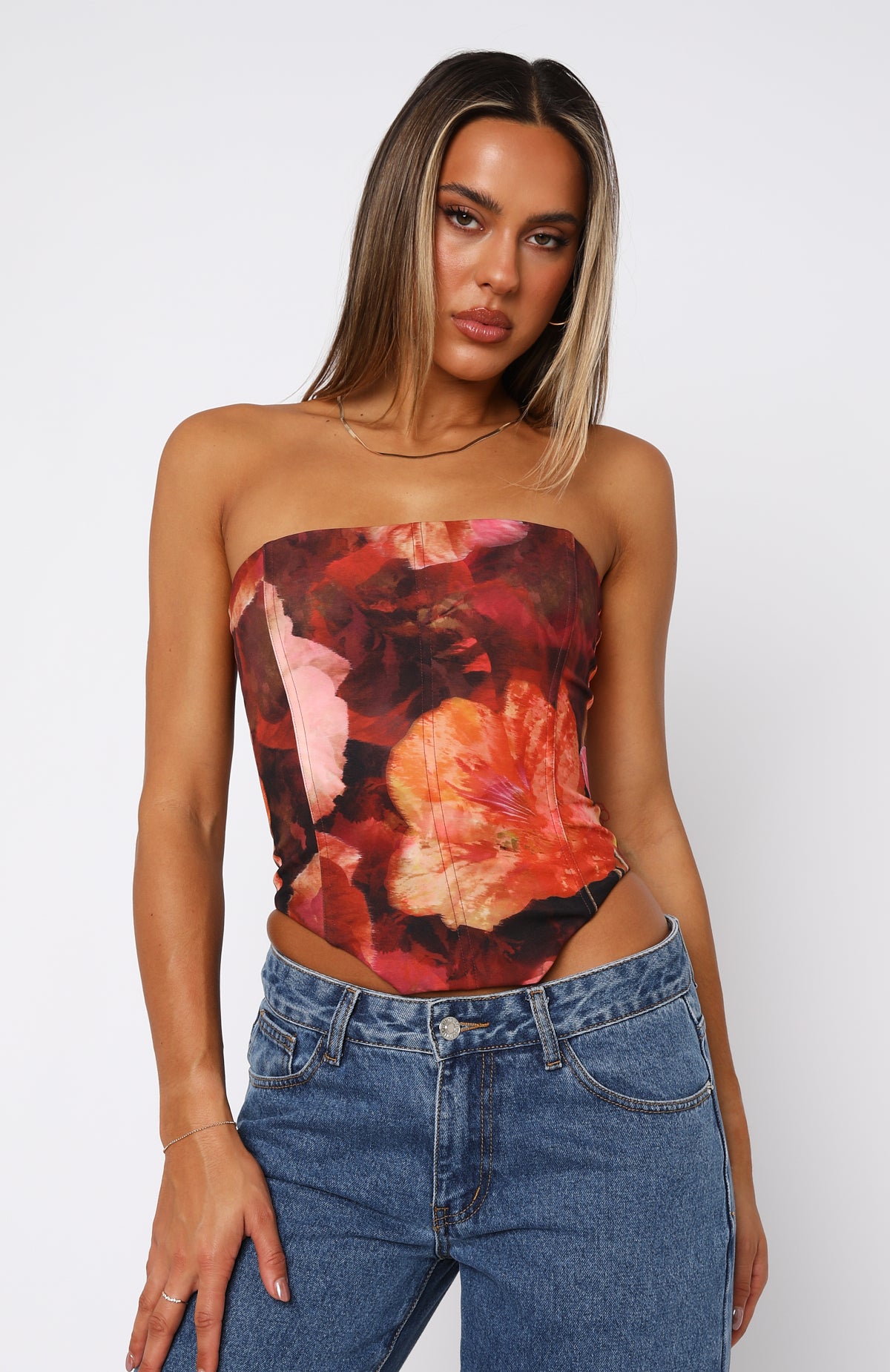 Let It Go Strapless Bustier Garden Romance - Image 2