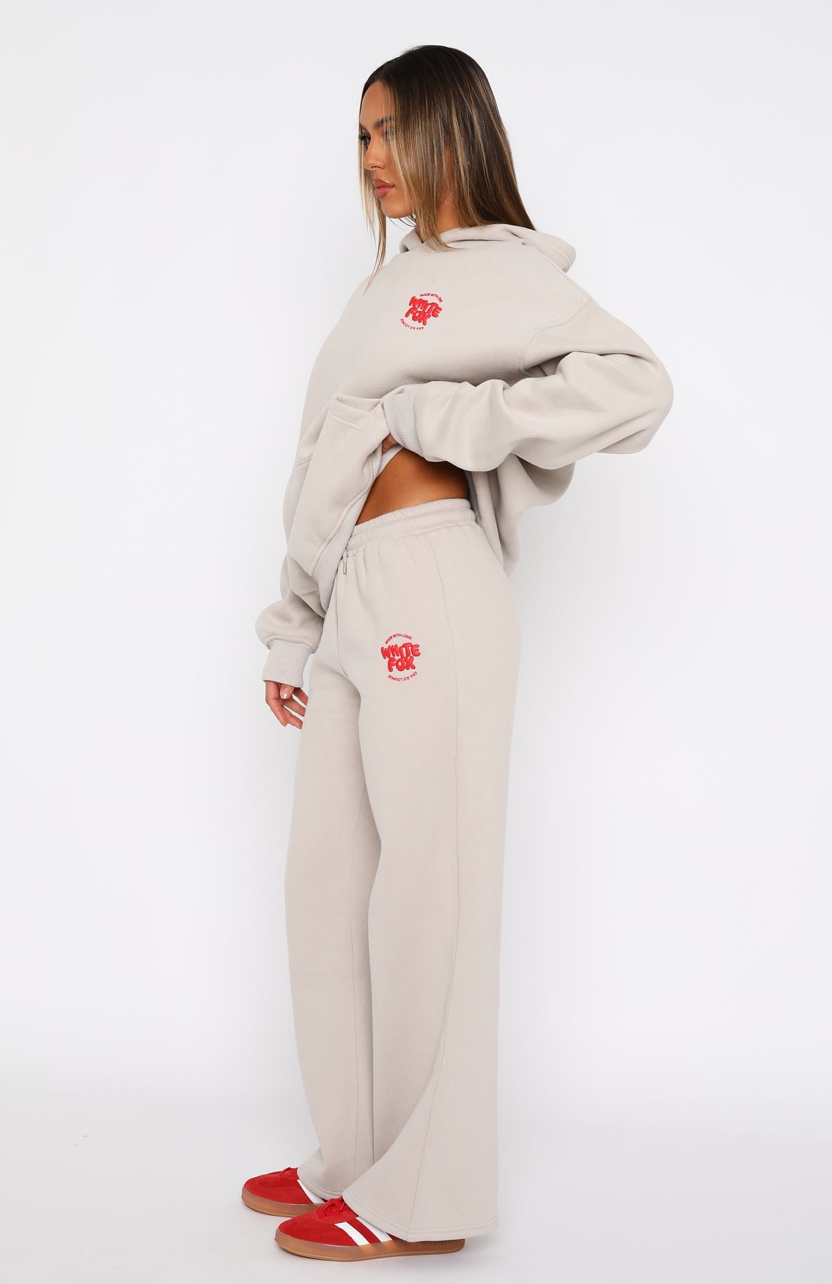 With Love For You Wide Leg Sweatpants Moon - Image 3
