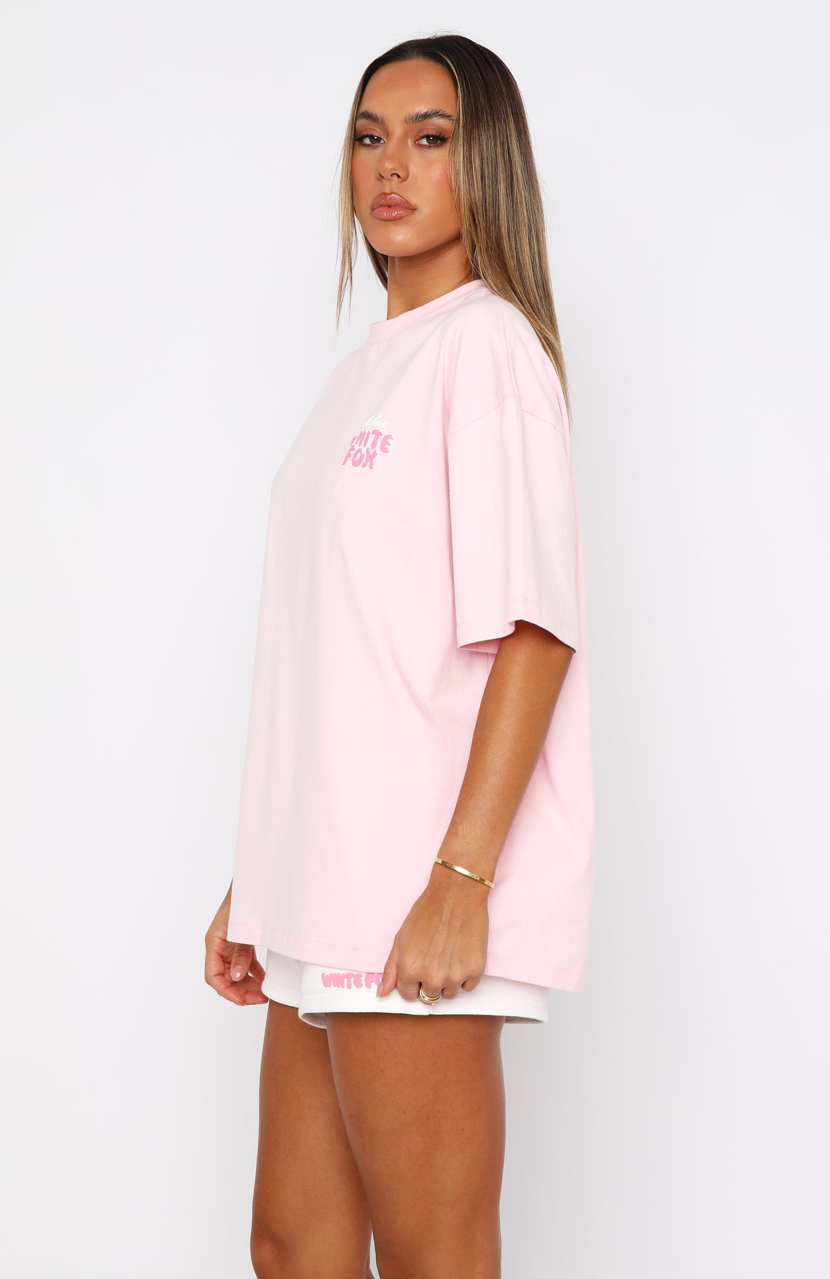 With Love Always Oversized Tee Baby Pink - Image 4