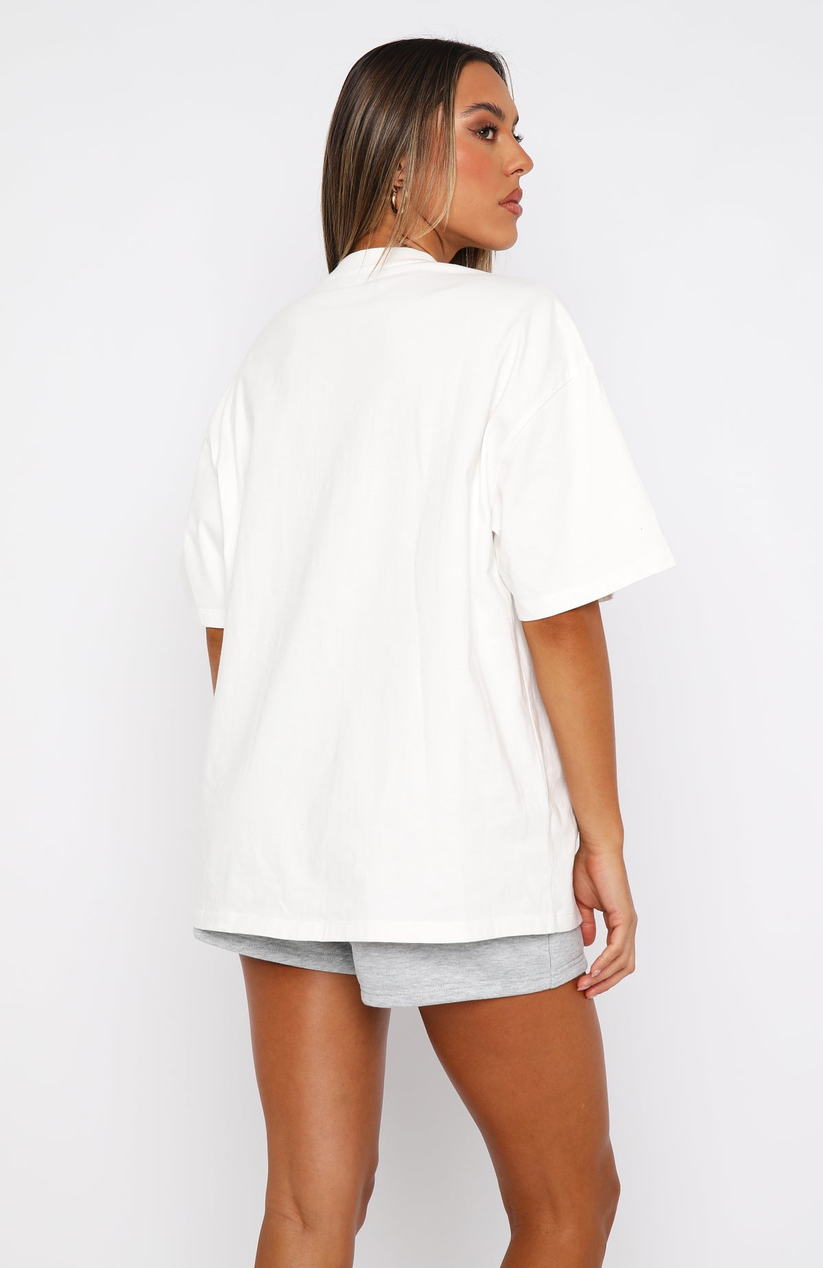 With Love Forever Oversized Tee White/Blue - Image 4