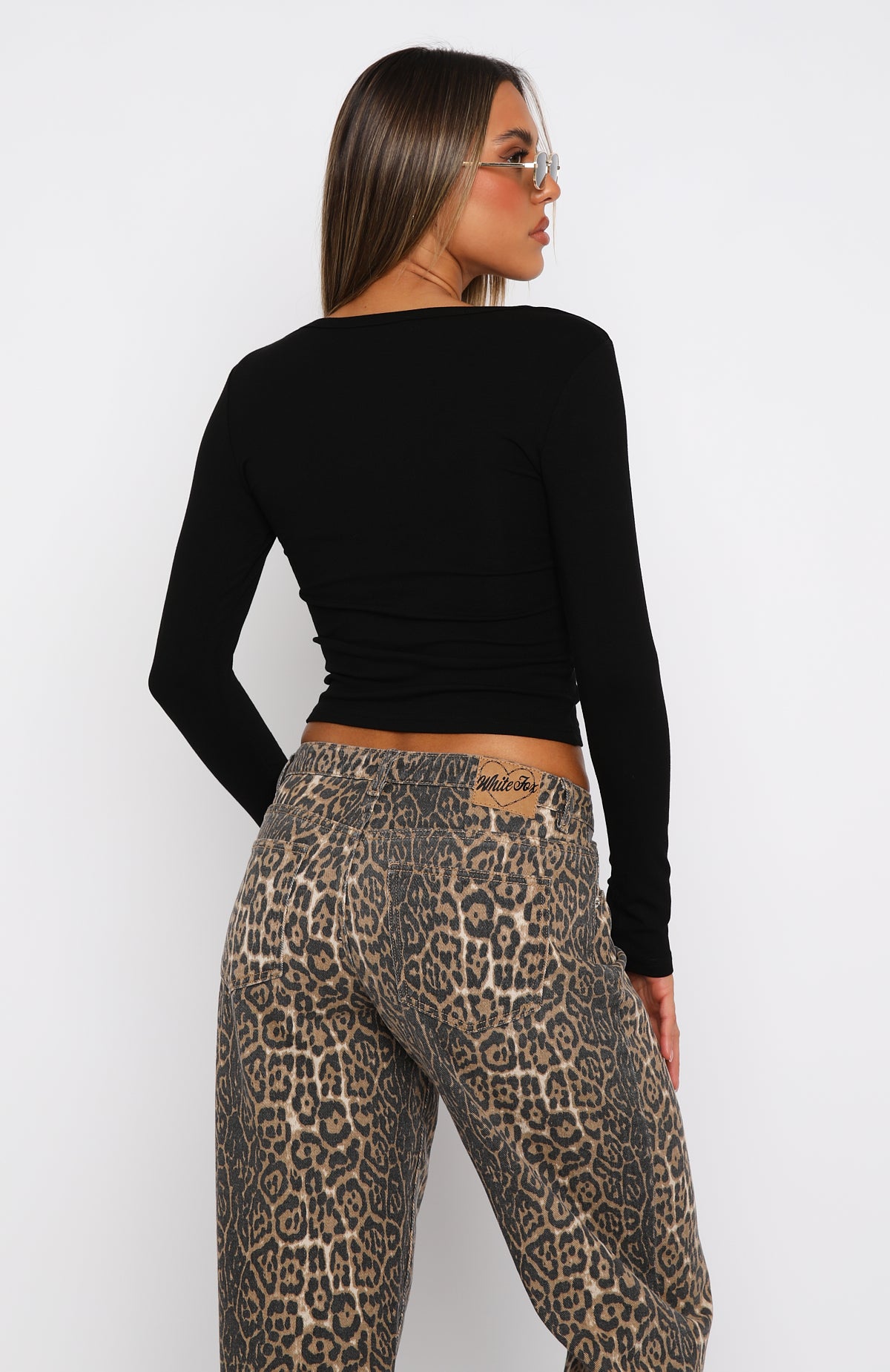 Give Me The Details Long Sleeve Top Black - Image 4