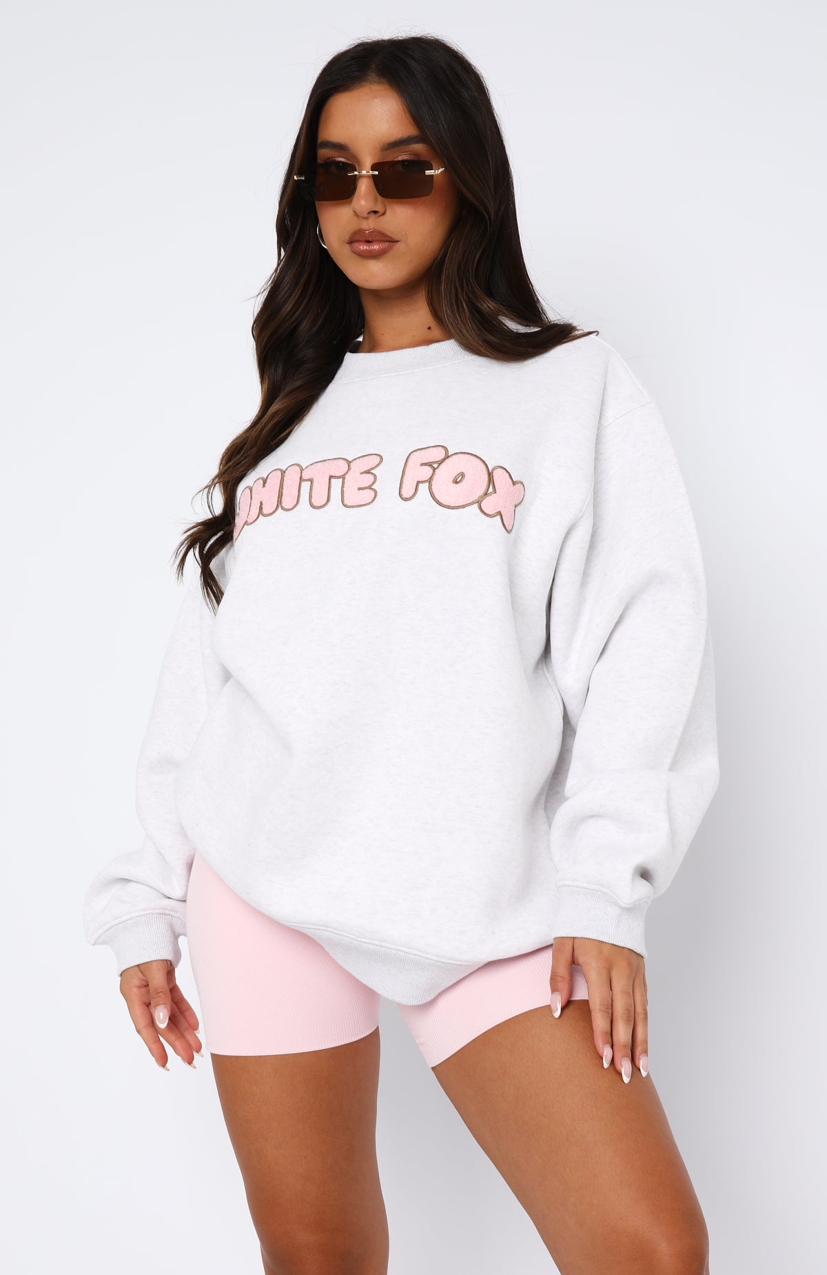 Sweet Treat Oversized Sweater Grey Marle - Image 2