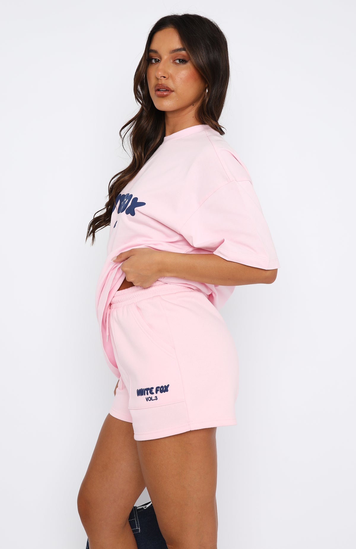 Offstage Oversized Tee Posy Pink - Image 3